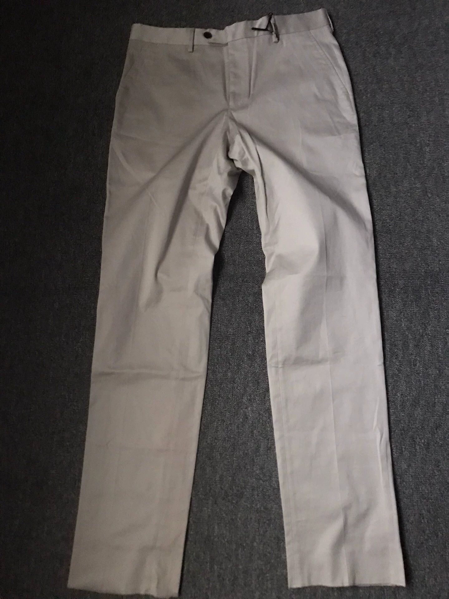 Salvatore Ferragamo Ferragamo Light Khaki Straight Chinos 50 New Unfinished Hem Size US 34 / EU 50 - 1 Thumbnail