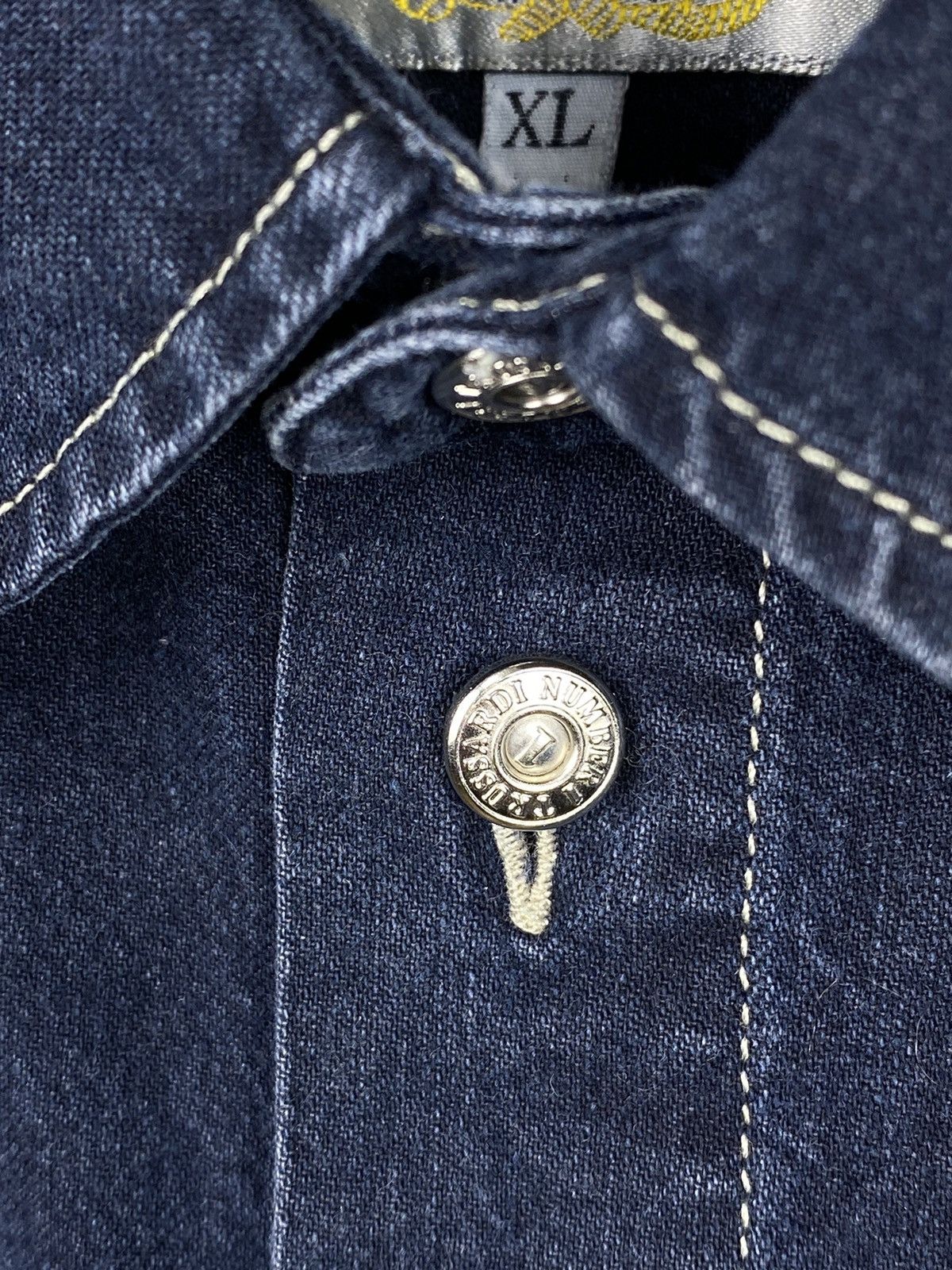 Trussardi × Vintage Vintage Trussardi Number One Denim Shirt size XL Size US XL / EU 56 / 4 - 5 Thumbnail
