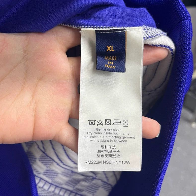 Louis Vuitton Louis Vuitton Louis Vuitton Blue Striped Logo Pattern Jack Size US XL / EU 56 / 4 - 4 Thumbnail