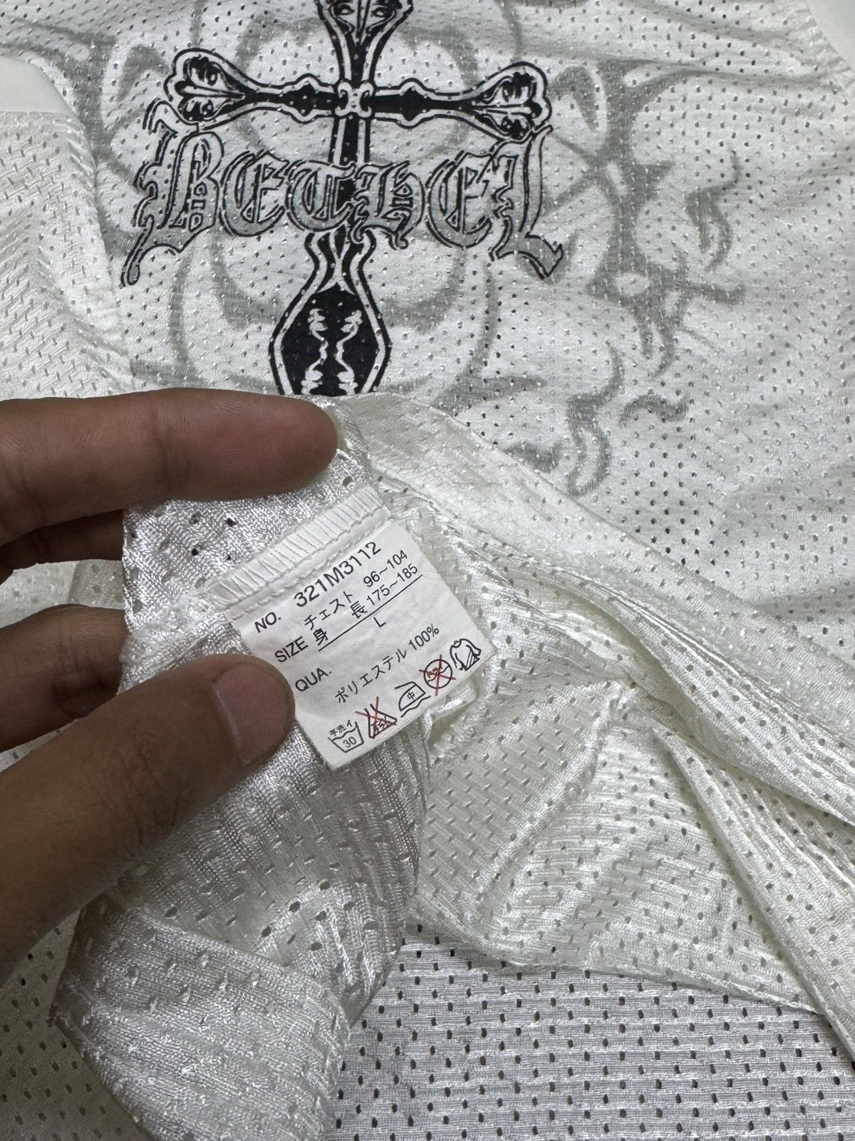 Vintage CROSS SLEEVELESS BIG PRINT Size US L / EU 52-54 / 3 - 5 Thumbnail
