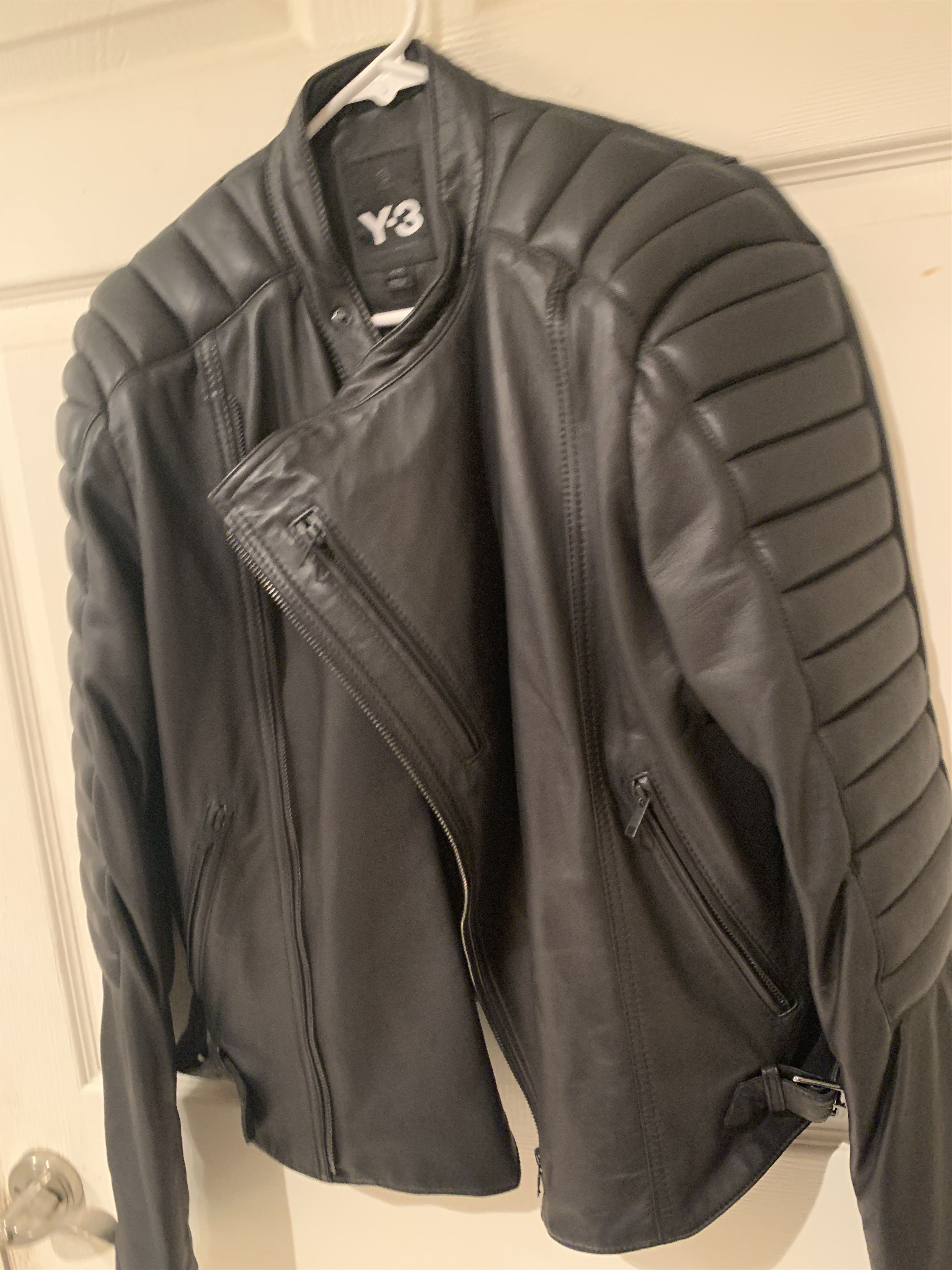 Y-3 Y-3 Lamb Leather Biker Jacket Yohji Yamamoto Size US M / EU 48-50 / 2 - 3 Thumbnail
