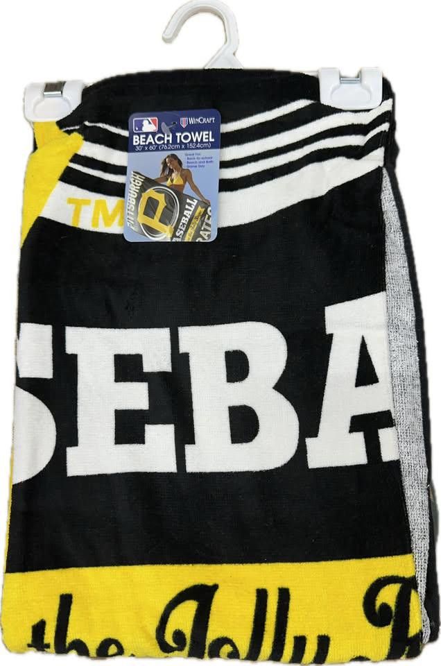 Designer Pittsburgh Pirates Beach Towel Size ONE SIZE - 1 Thumbnail
