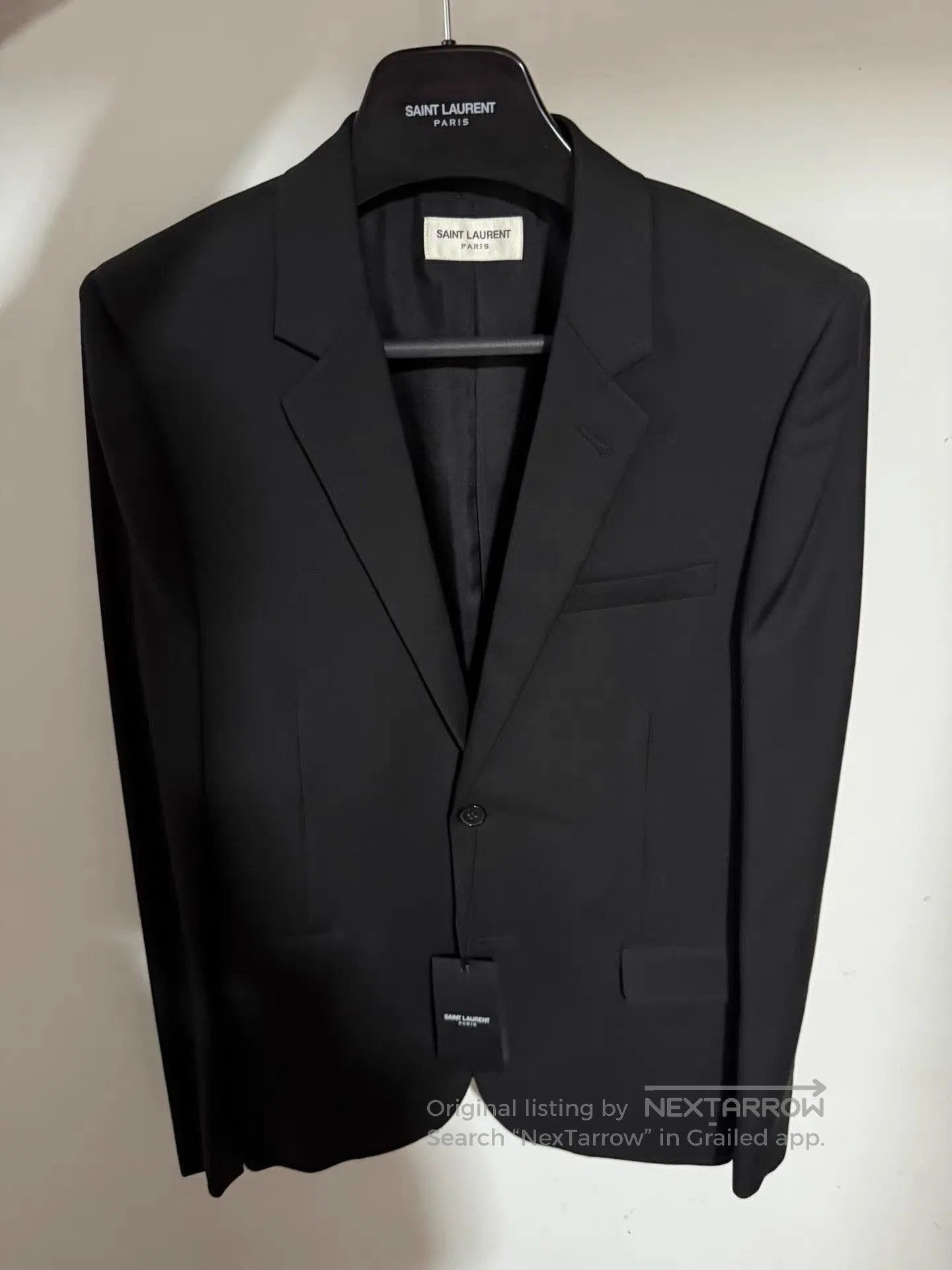 Saint Laurent Paris Black Single-Breasted Blazer. Size US M / EU 48-50 / 2 - 1 Thumbnail