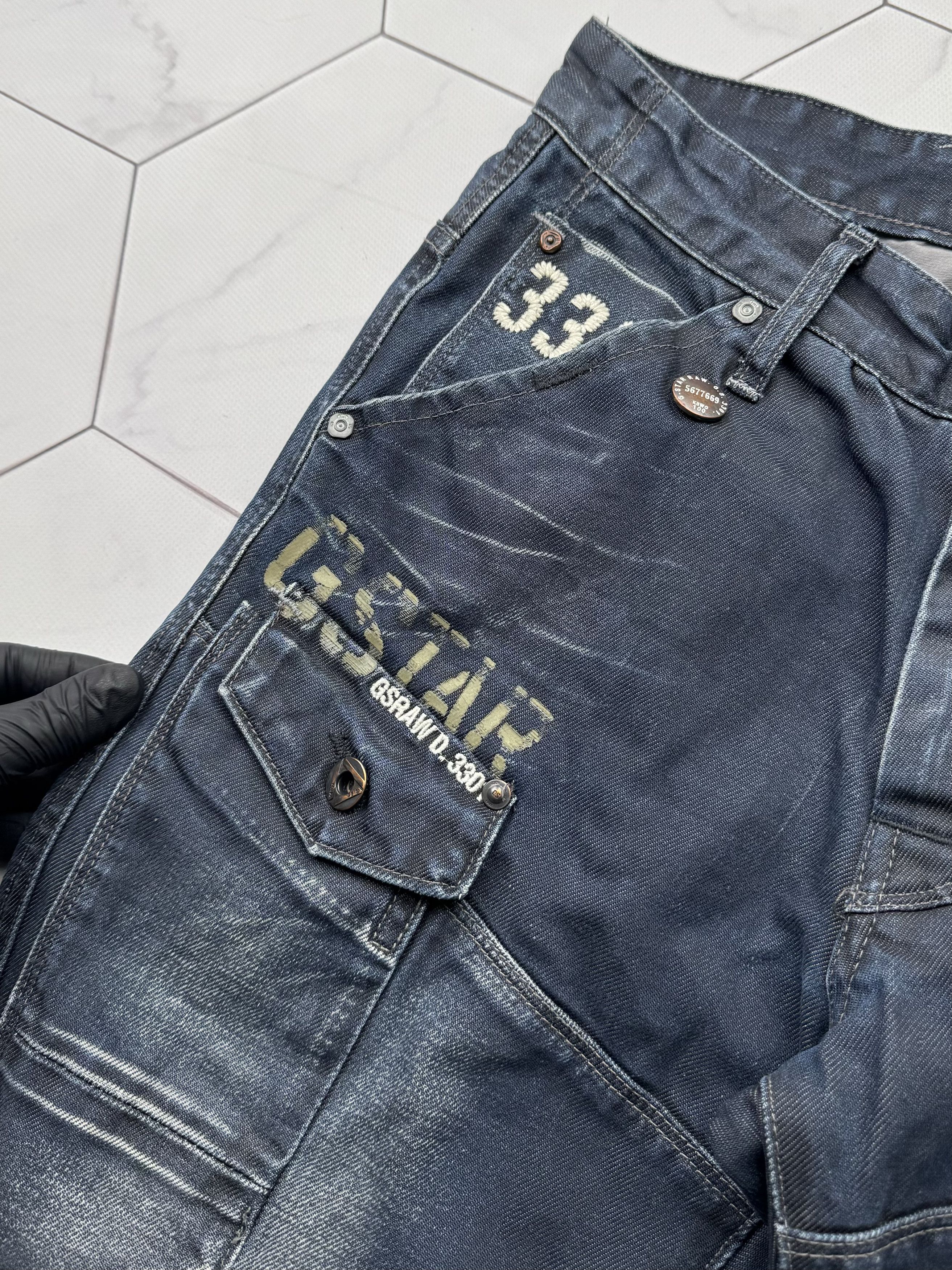 G-Star G Star Raw General 5620 Tapered Extract Embro Jeans (B291) Size US 30 / EU 46 - 4 Thumbnail