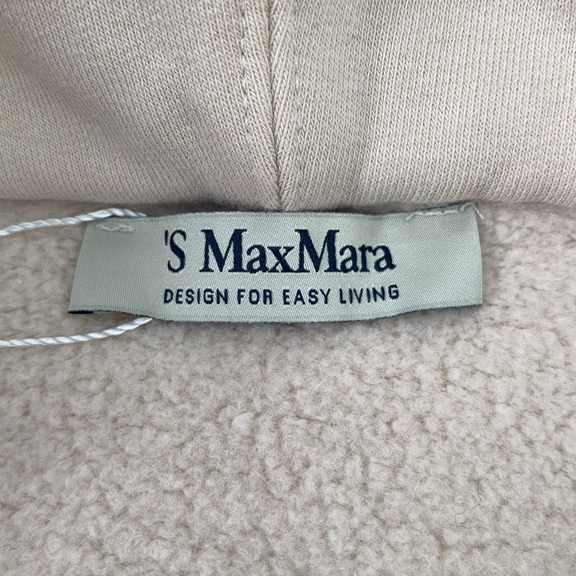 Max Mara MaxMara Womens Beige Hoodie Sweatshirt Embroidered Logo Size Size S / US 4 / IT 40 - 7 Thumbnail