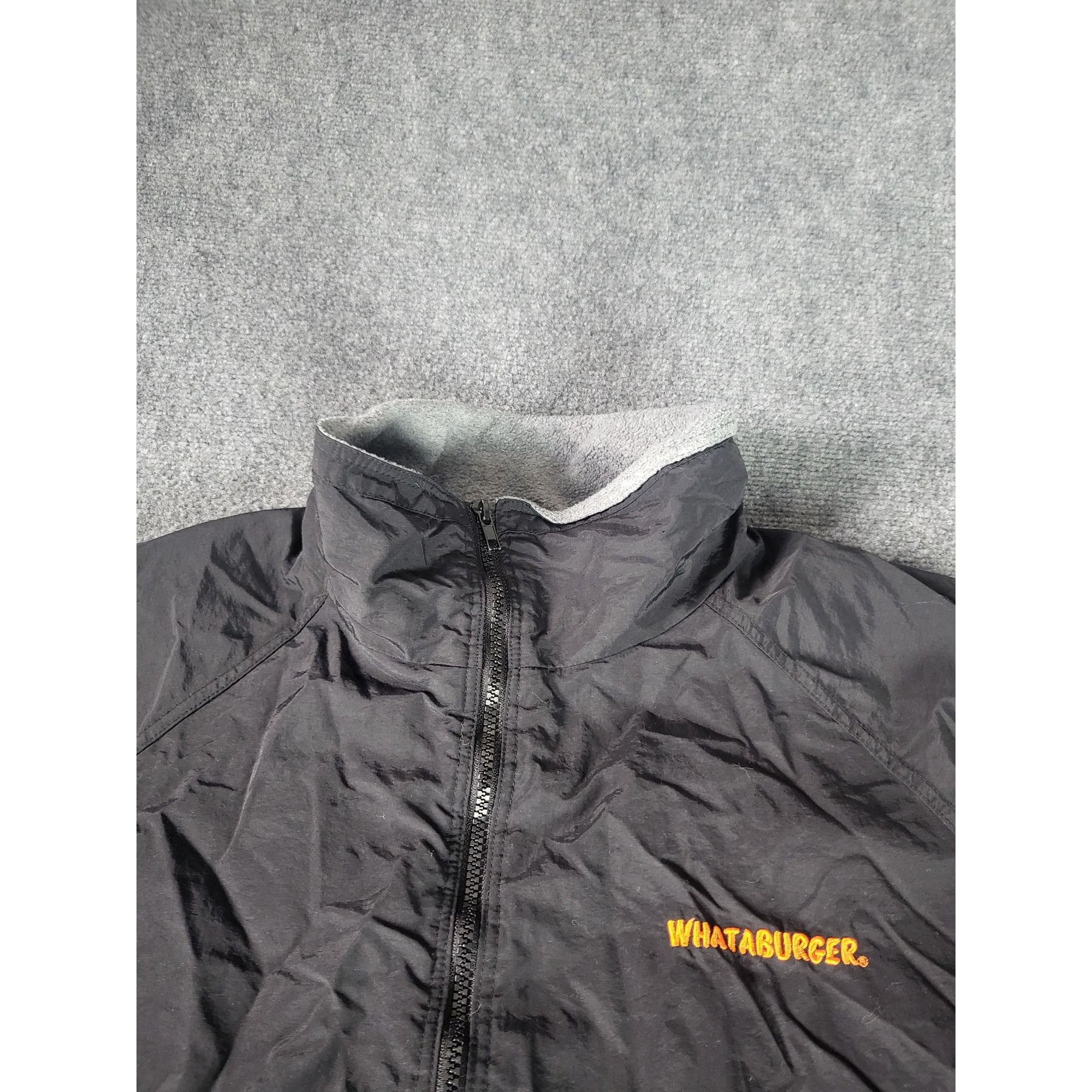 Streetwear Whataburger Employee Full Zip Jacket Sz L Insulated Pockets