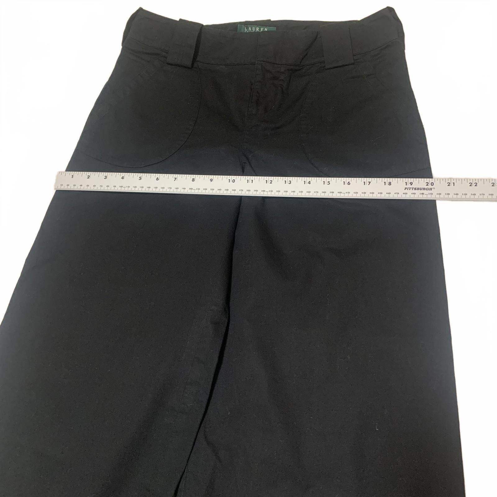 Lauren Ralph Lauren Lauren Ralph Lauren Women's 6P Black Wide Leg Gaucho Pants Size 28" / US 6 / IT 42 - 9 Thumbnail