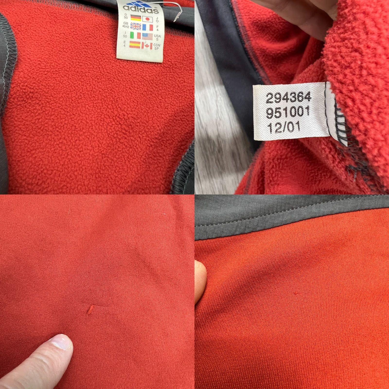 Adidas Vintage Adidas Fleece Anorak Jacket Sweatshirt Men's Size L Gray Size US L / EU 52-54 / 3 - 8 Thumbnail