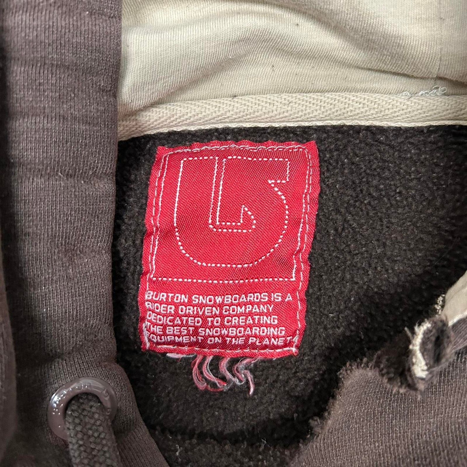 Burton VTG Brown Burton snowboard hoodie with a distressed look Size US XL / EU 56 / 4 - 4 Thumbnail