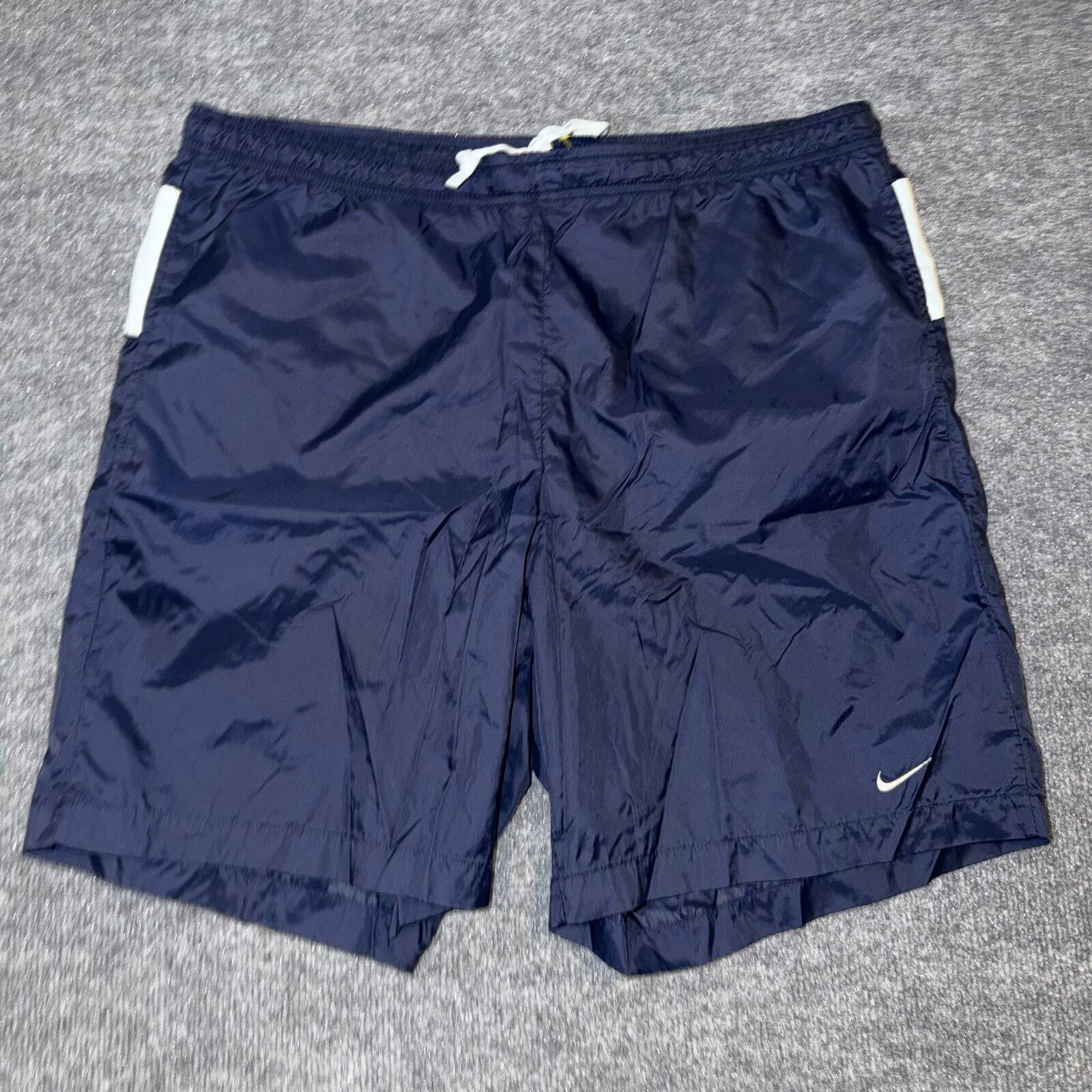 Nike Nike Navy Blue Spellout Lined Surf Board Shorts Mens LG Size US 34 / EU 50 - 1 Thumbnail