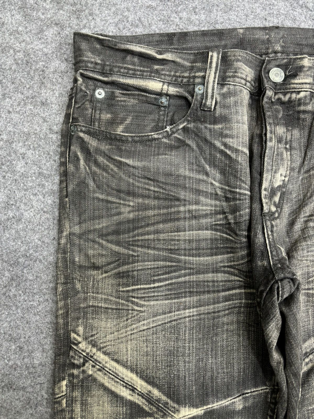 Japanese Brand 💥Art💥EDGEXRUPERT Designer Asymetrical Patchwork Denim F572 Size US 33 - 5 Thumbnail