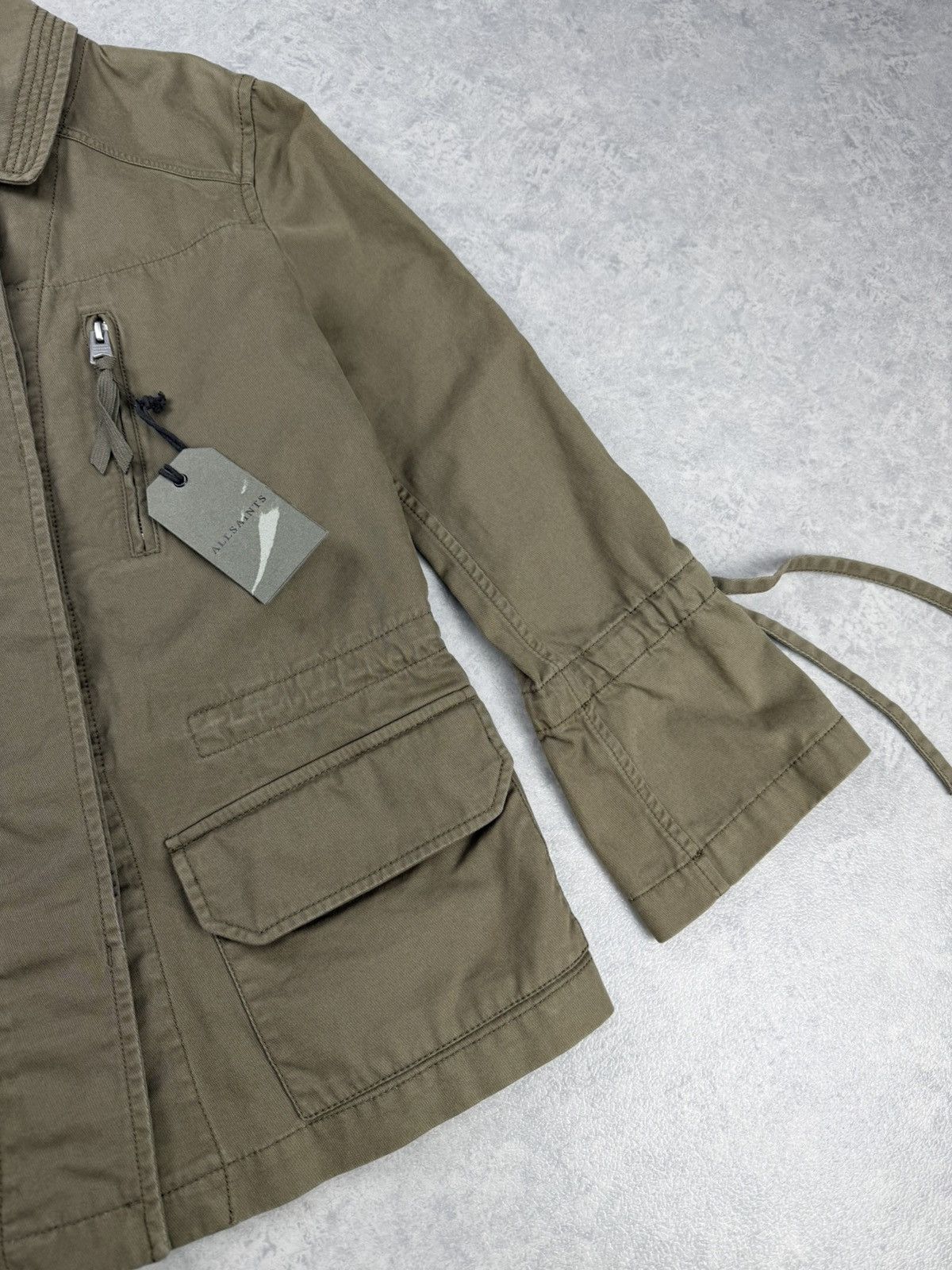 Allsaints AllSaints Amira Utility Jacket Womens XS Khaki Size XS / US 0-2 / IT 36-38 - 3 Thumbnail