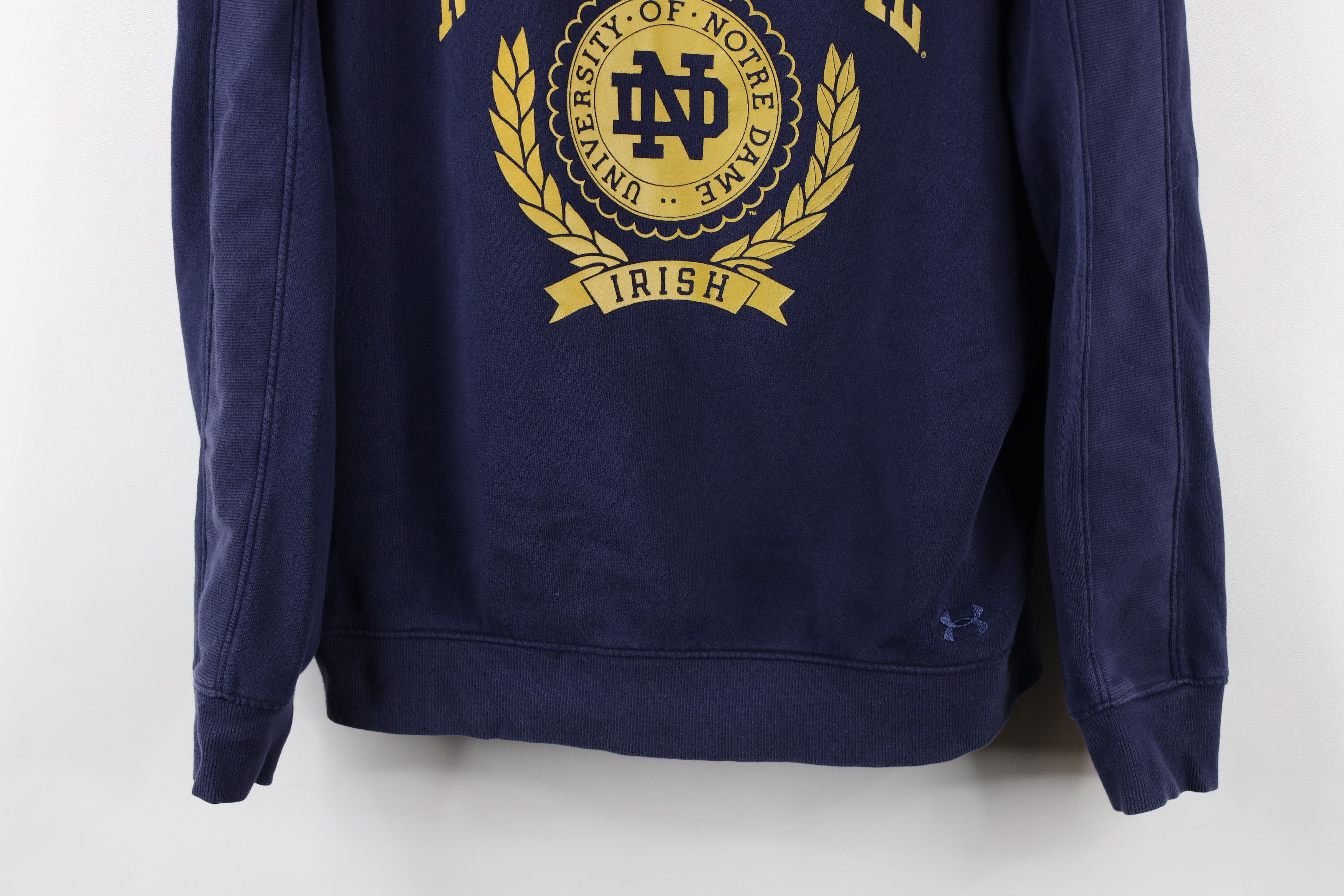 Under Armour × Vintage Under Armour Notre Dame University Crewneck Sweatshirt Size L / US 10 / IT 46 - 3 Thumbnail