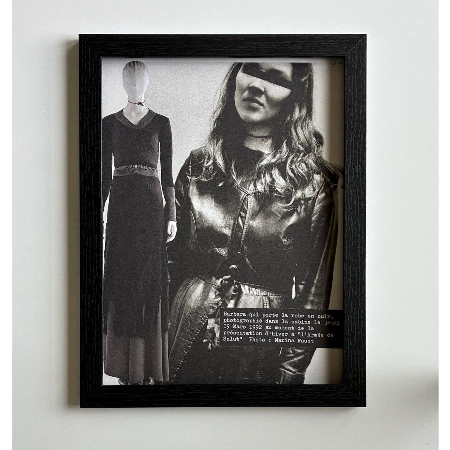 Maison Margiela × Vintage Maison Margiela Archive Fashion photo framed 9x12 Size ONE SIZE - 1 Thumbnail