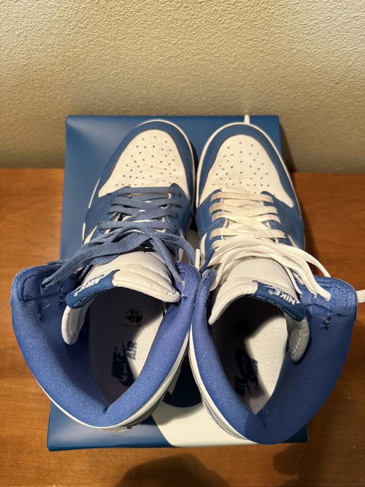 Jordan Brand × Nike Jordan 1 Retro True Blue Size US 12 / EU 45 - 5 Thumbnail