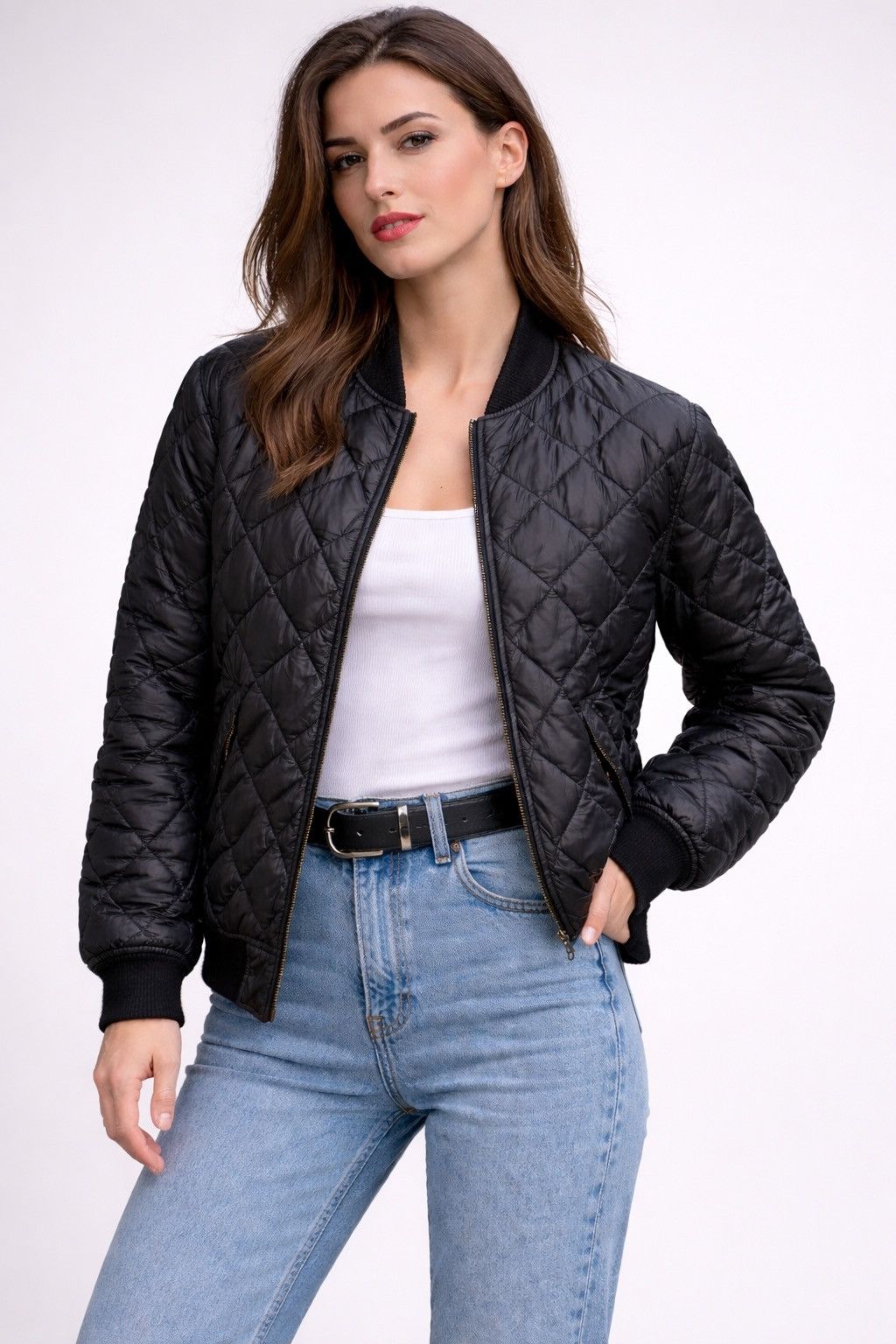 Vintage Vintage Bikbok real down bomber jacket size L Size L / US 10 / IT 46 - 1 Thumbnail