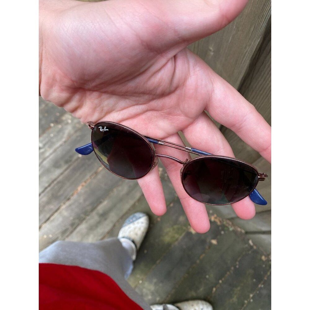 RayBan Vintage 90s Ray-Ban RB3447 Round Metal 9003/96 Sunglasses Size ONE SIZE - 7 Thumbnail