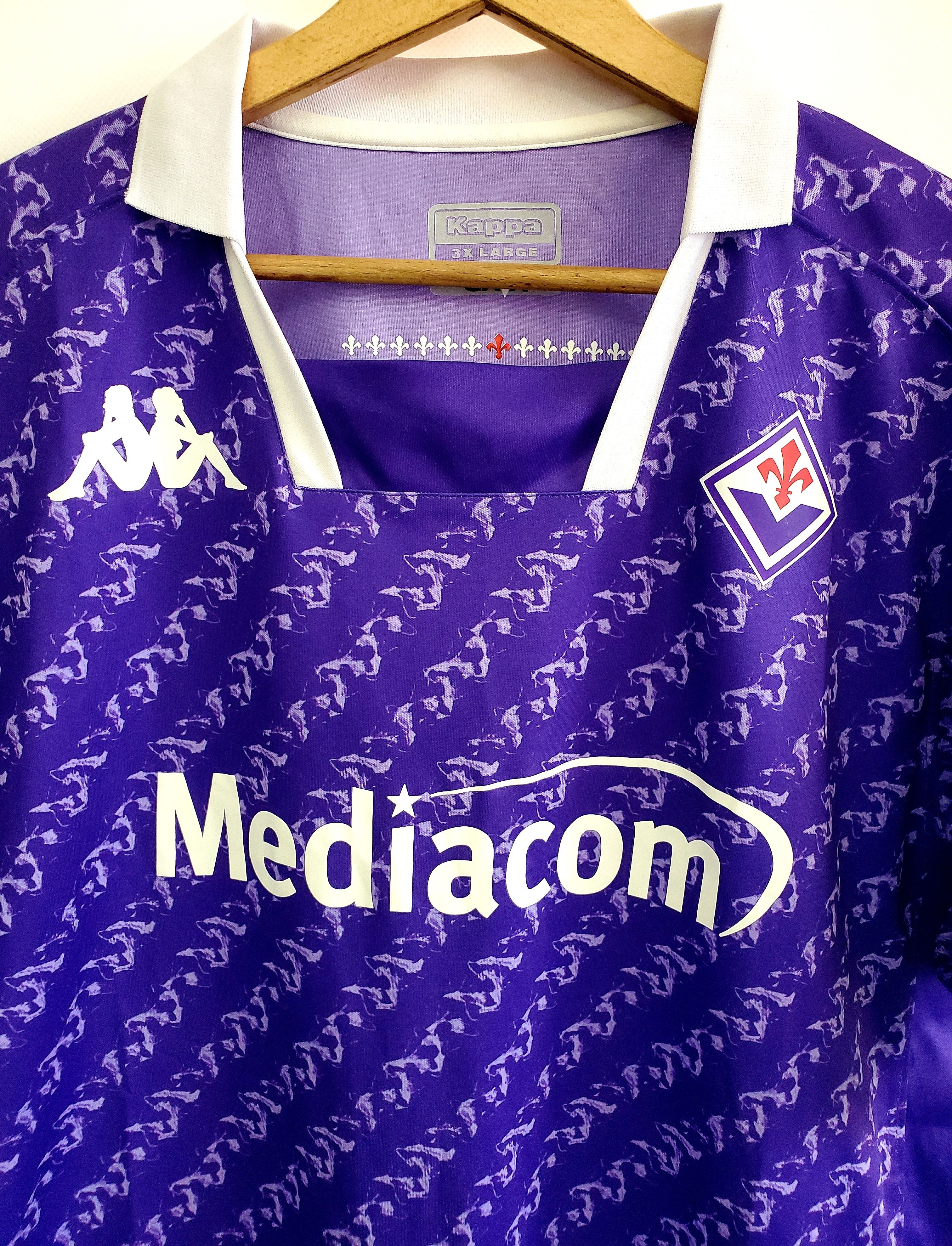 Kappa Fiorentina Home Soccer Jersey 2023/2024 ideal condition 3 Xl Size US XXL / EU 58 / 5 - 2 Thumbnail