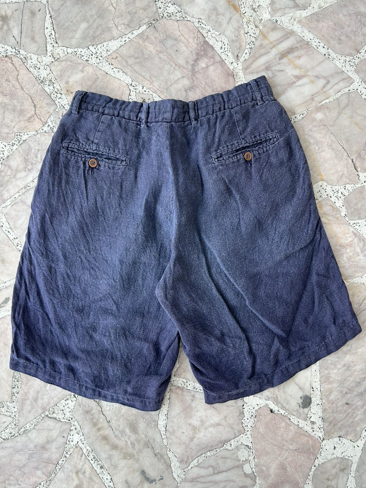 C.P. Company C.P. Company Vintage Linen Blue Shorts Size US 32 / EU 48 - 2 Thumbnail