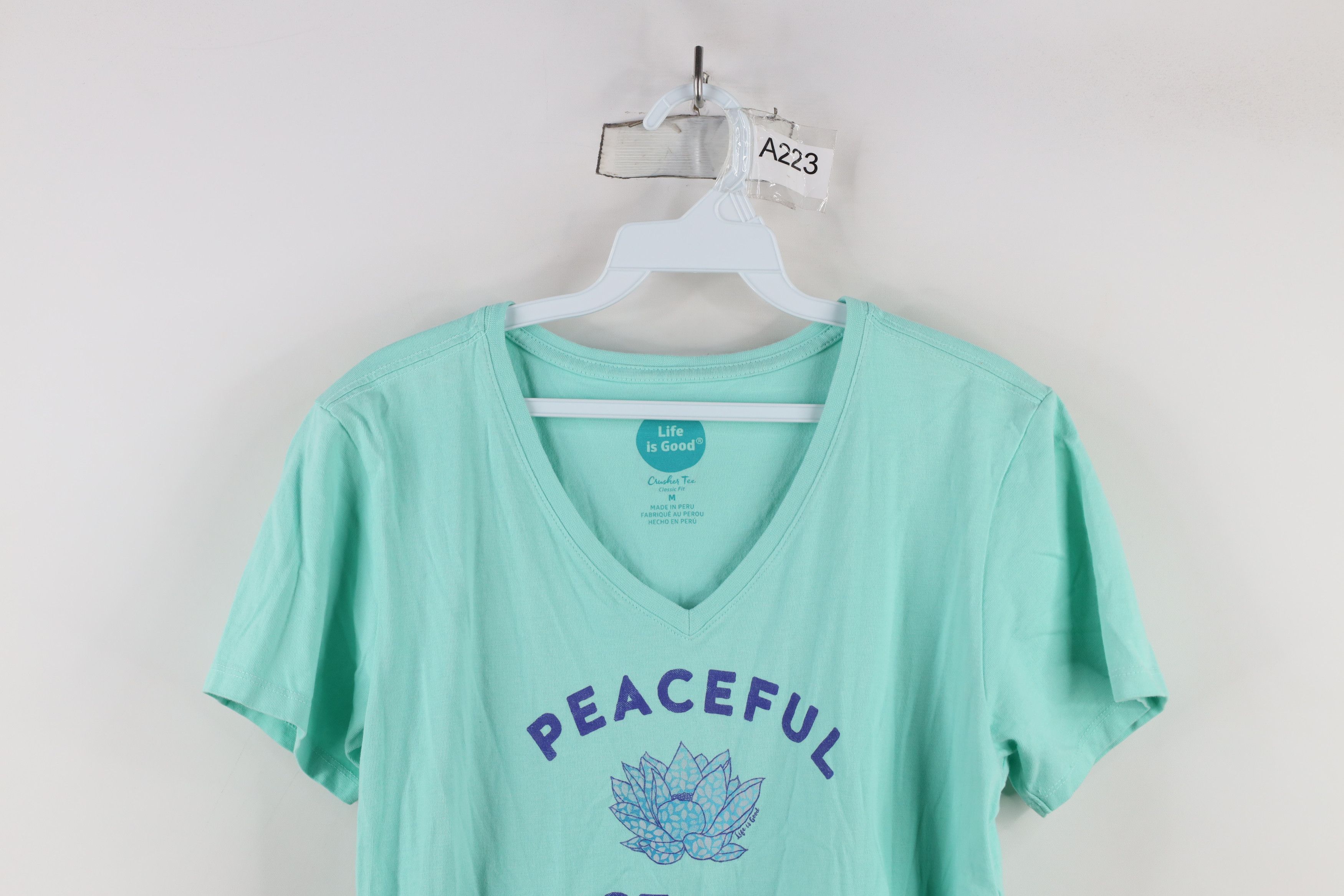 Life is Good × Vintage Life Is Good Distressed Peaceful Flower of Life T-Shirt Size M / US 6-8 / IT 42-44 - 2 Thumbnail