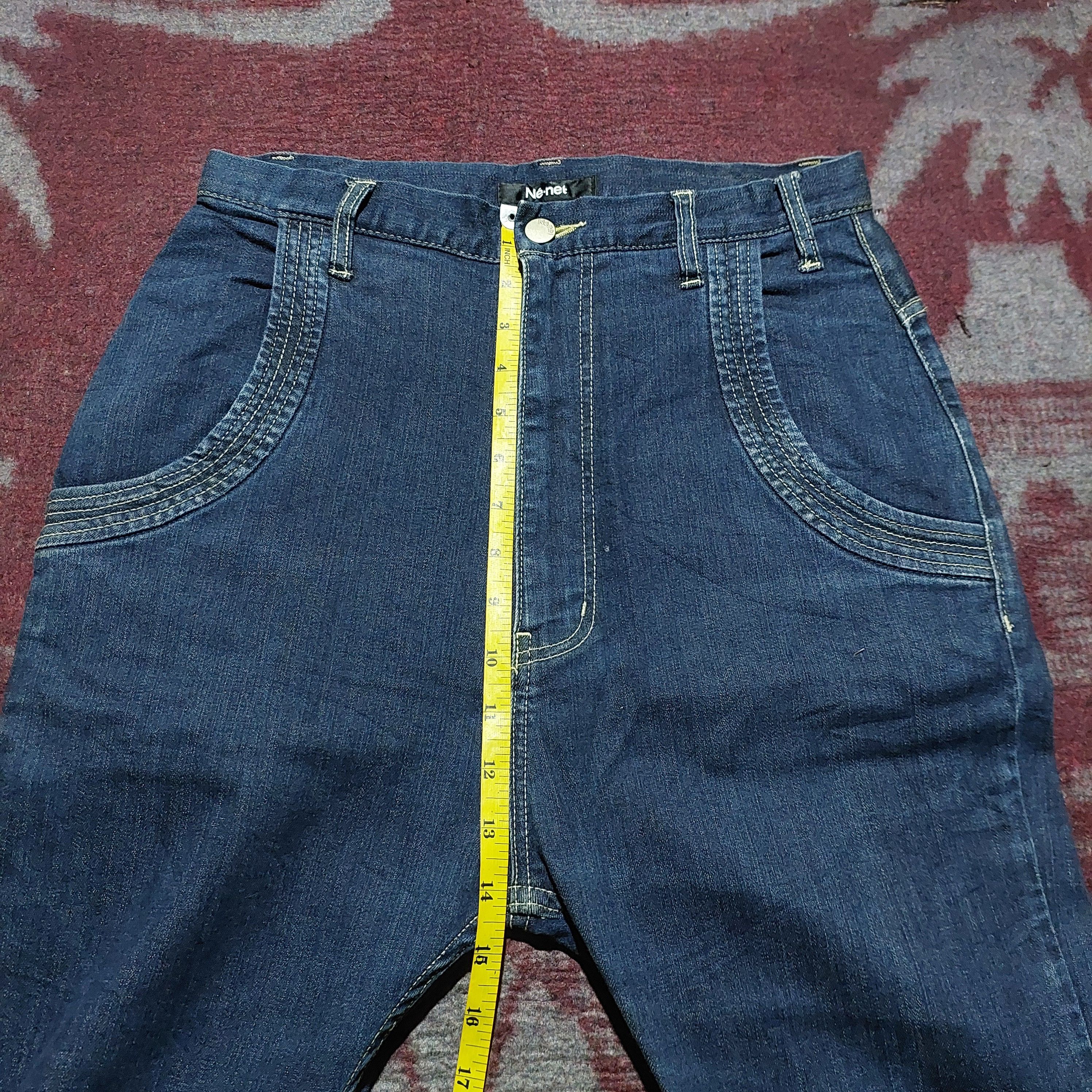 Issey Miyake Ne-Net issey miyake drop crotch pocket skinny denim pants Size US 29 - 21 Thumbnail