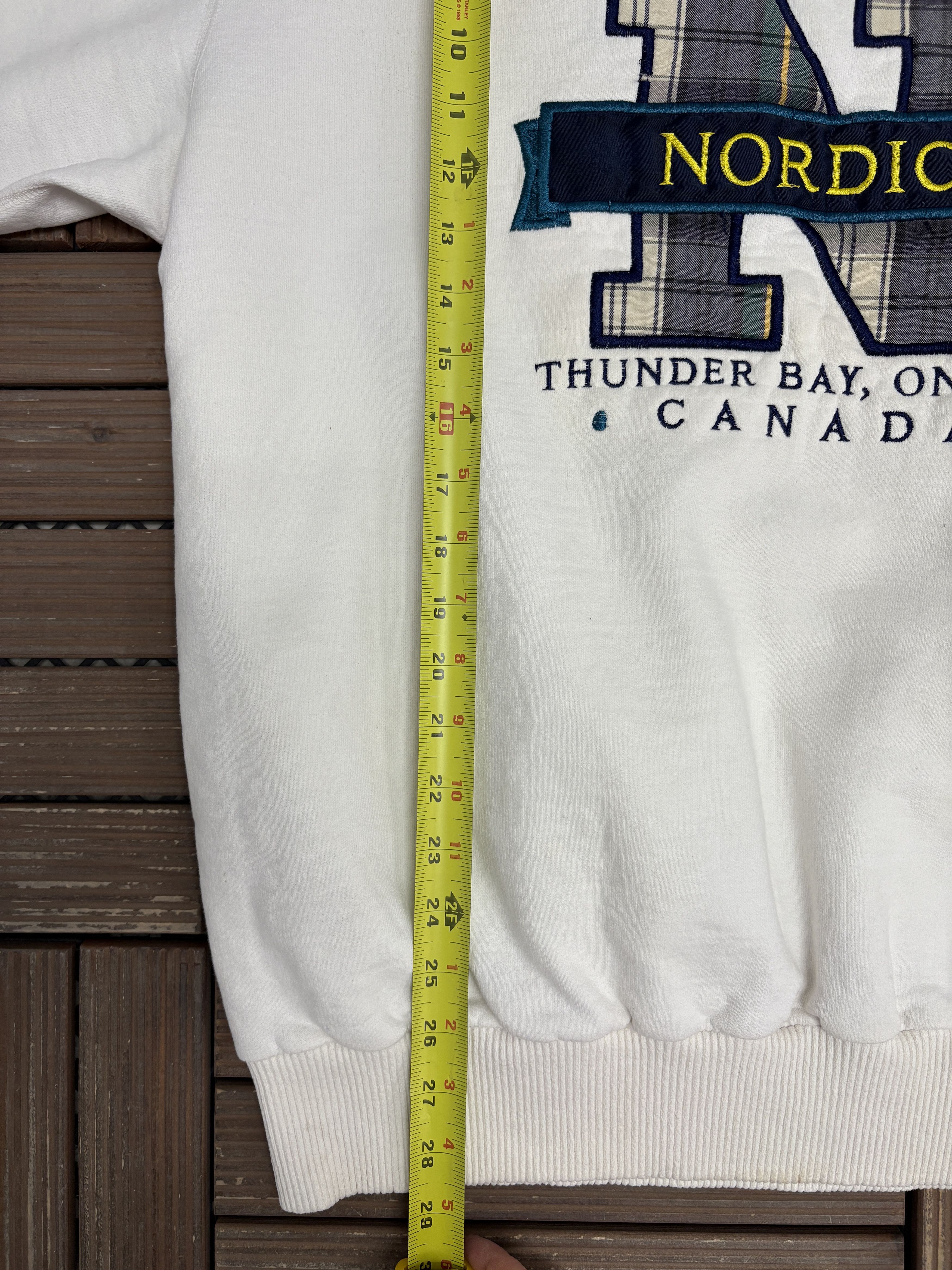 Vintage 1995 Nordic World Ski Championship Vintage White Crewneck Size US XL / EU 56 / 4 - 8 Thumbnail