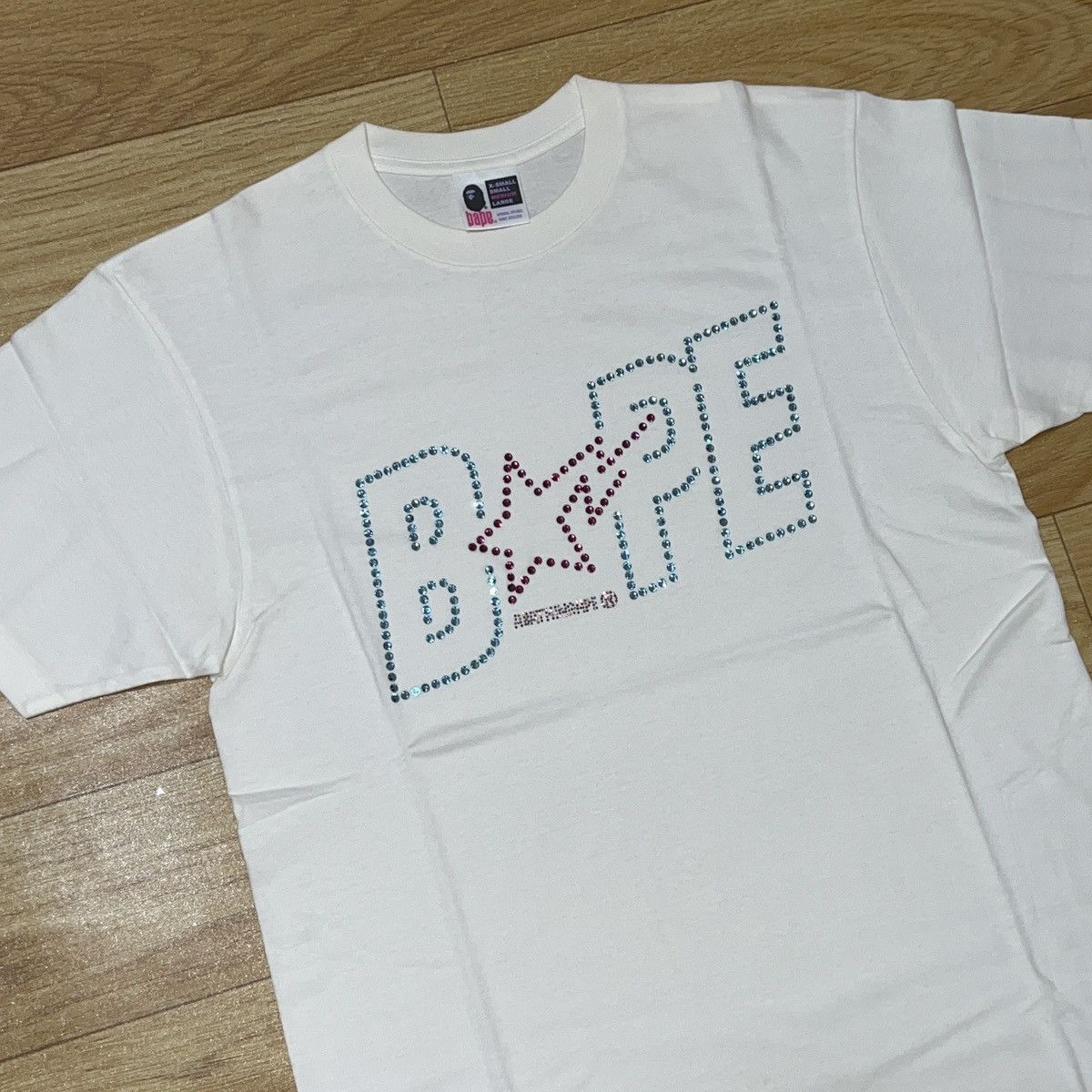 Bape 💥 OG Bape Store Aoyama Exclusive Swarovski Sta Tee 💥 Size US M / EU 48-50 / 2 - 4 Thumbnail