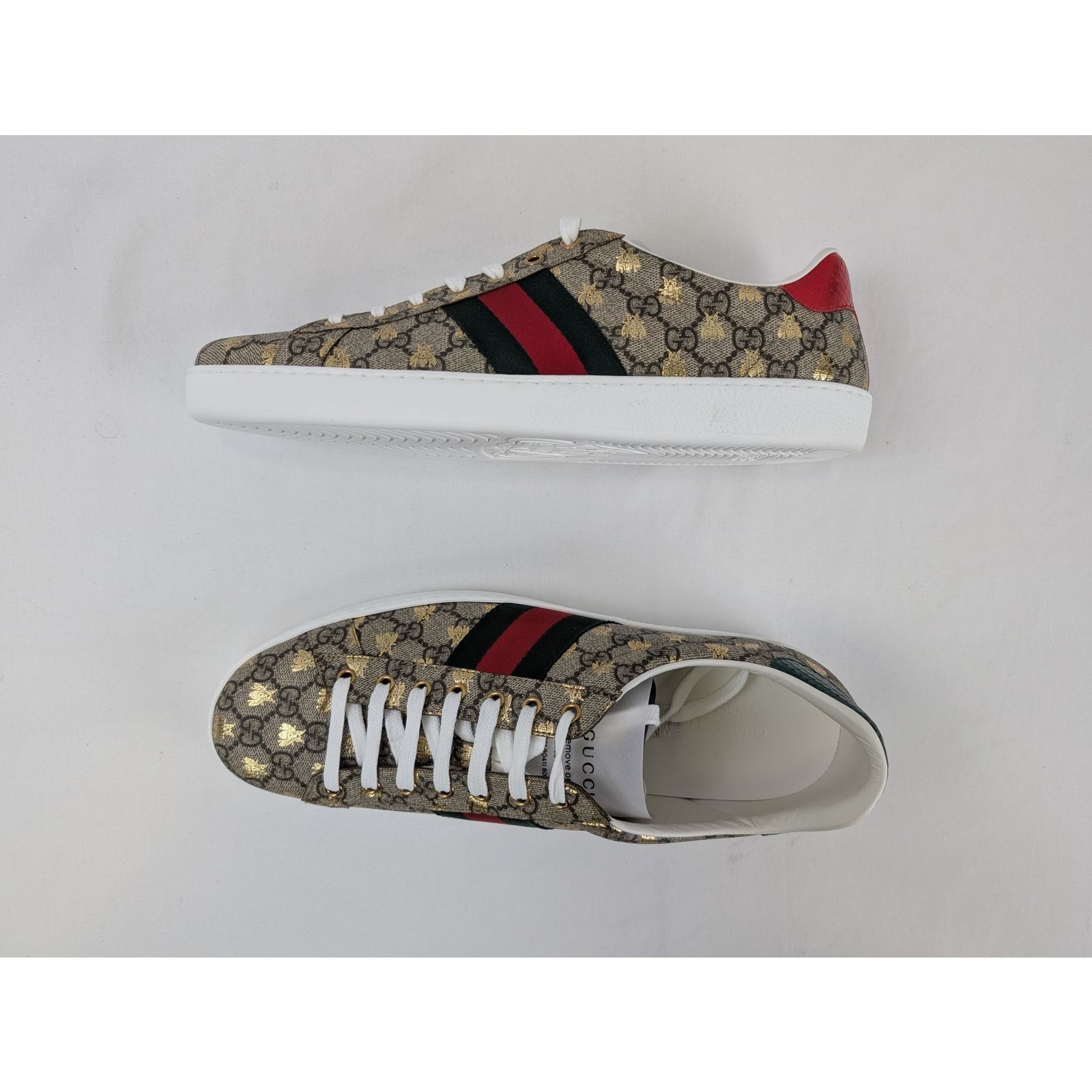 Gucci o1rshd1 Men's Ace GG Supreme sneaker with bees in Multicolor Size US 13 / EU 46 - 1 Thumbnail