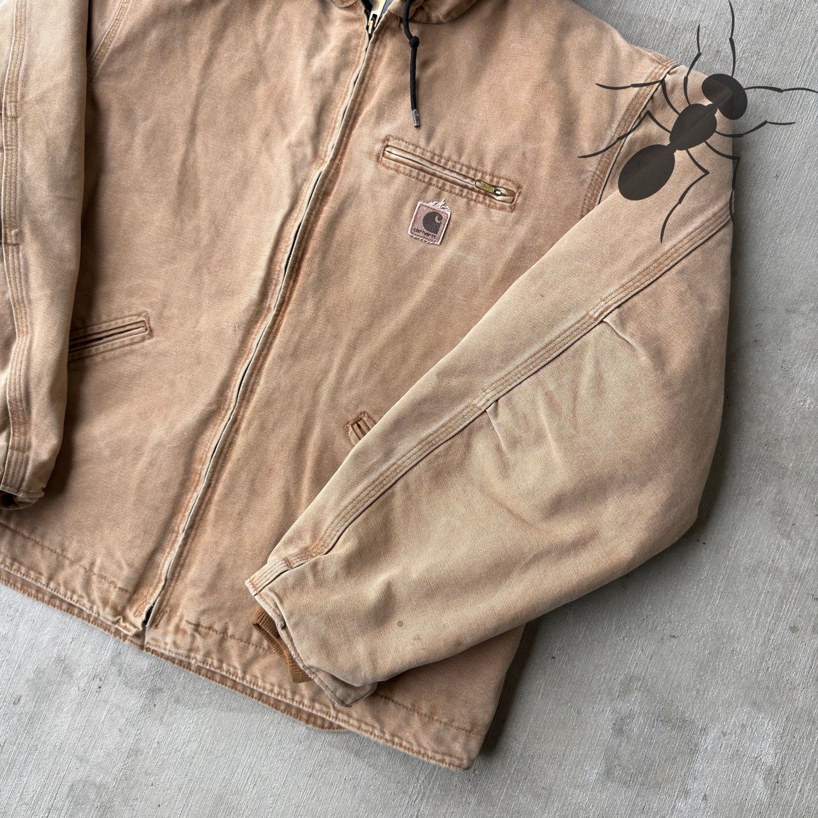 Carhartt × Vintage Carhartt J141 brown Sierra work wear jacket Size US XL / EU 56 / 4 - 4 Thumbnail