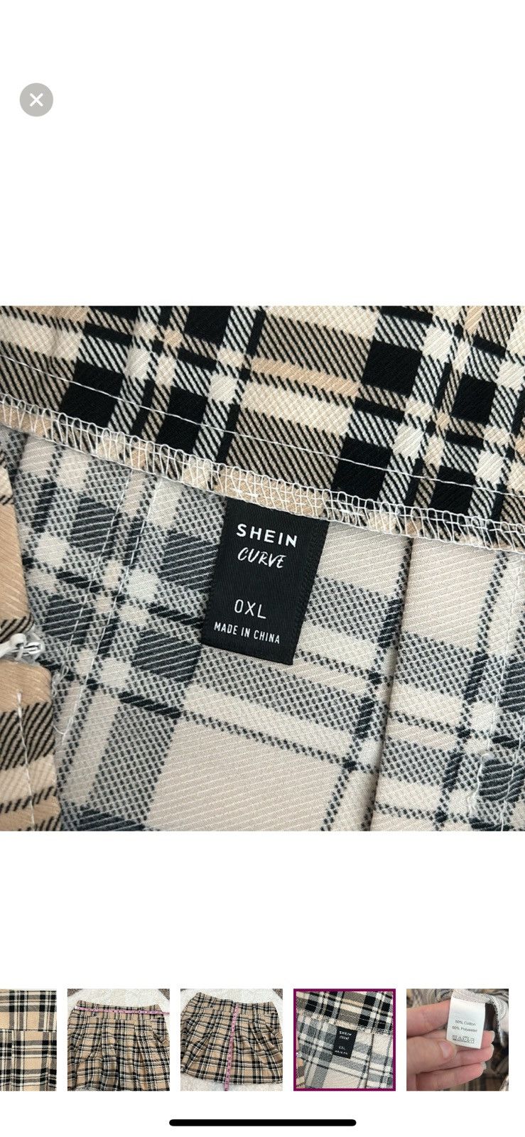 Shein Shein 0XL plaid school girl skirt Size 36" / US 14 / IT 50 - 3 Thumbnail