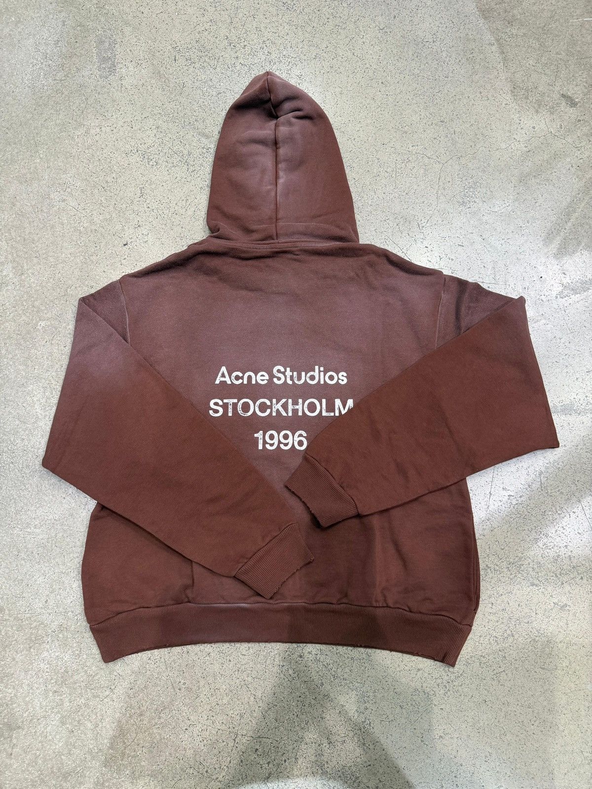 Acne Studios ACNE STUDIOS - Logo Hooded Sweater Chocolate Brown Size US S / EU 44-46 / 1 - 1 Thumbnail