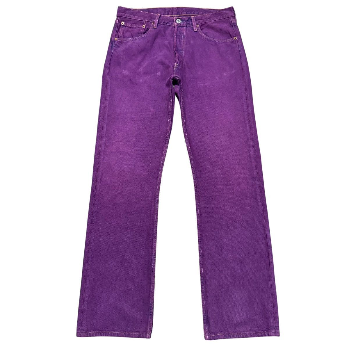 Levi's Vintage Levis 501 Dusty Purple Dyed Jeans Size US 33 - 1 Thumbnail