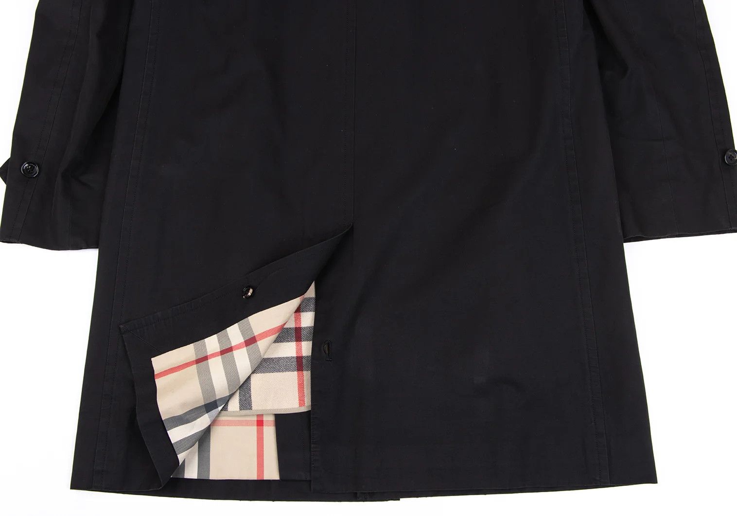 Burberry Removable Liner Check Pattern Overcoat in Black Size LL Size US L / EU 52-54 / 3 - 16 Thumbnail