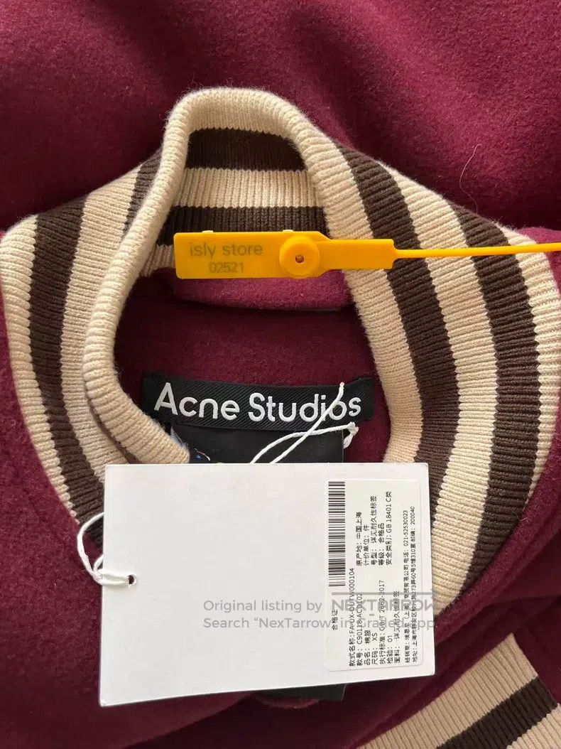 Acne Studios Acne Studios Contrast stripe single-breasted collegiate st Size US XS / EU 42 / 0 - 5 Thumbnail