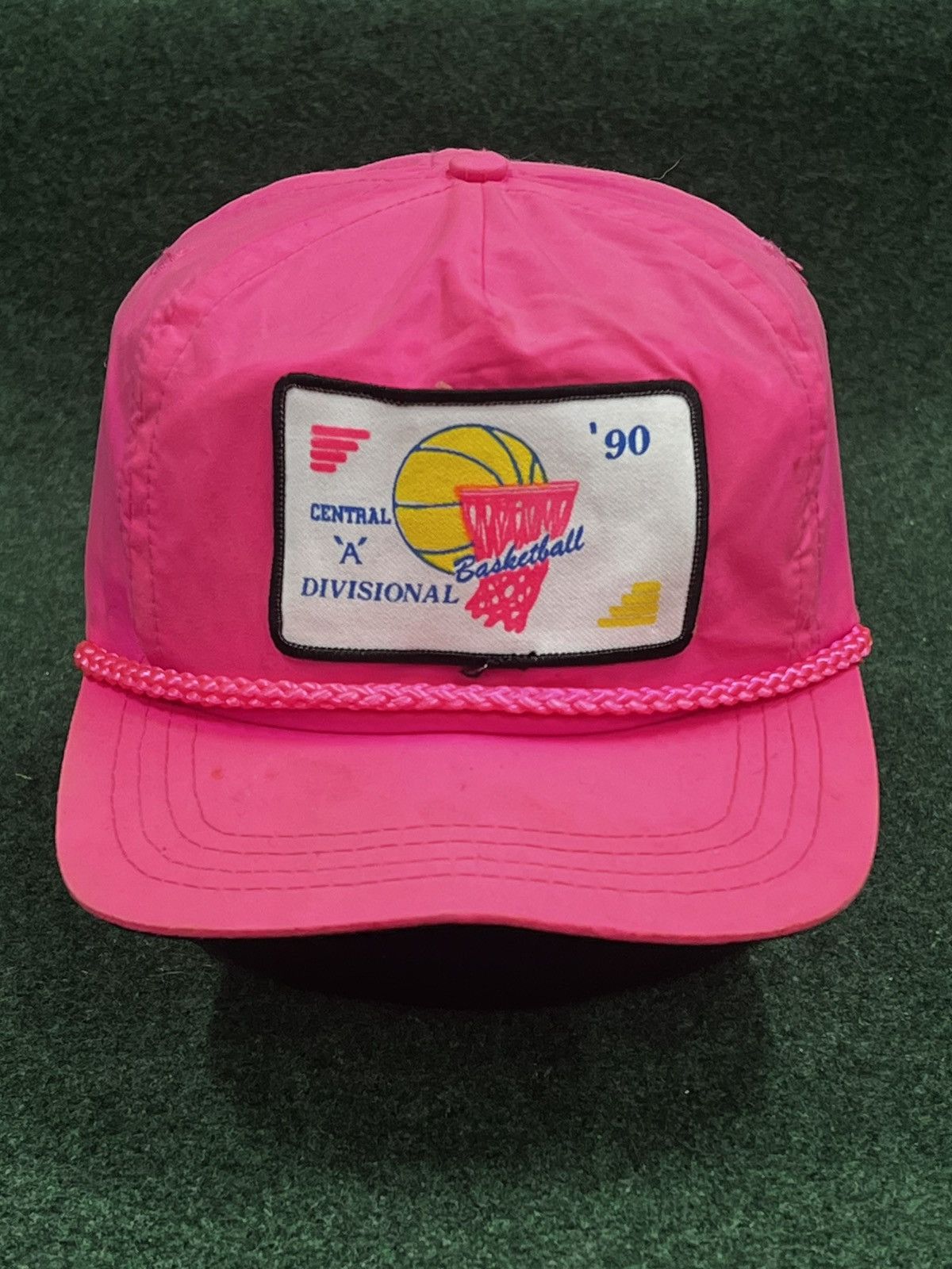 Vintage 1990 Central A Division Basketball Strapback Hat Size ONE SIZE - 1 Thumbnail