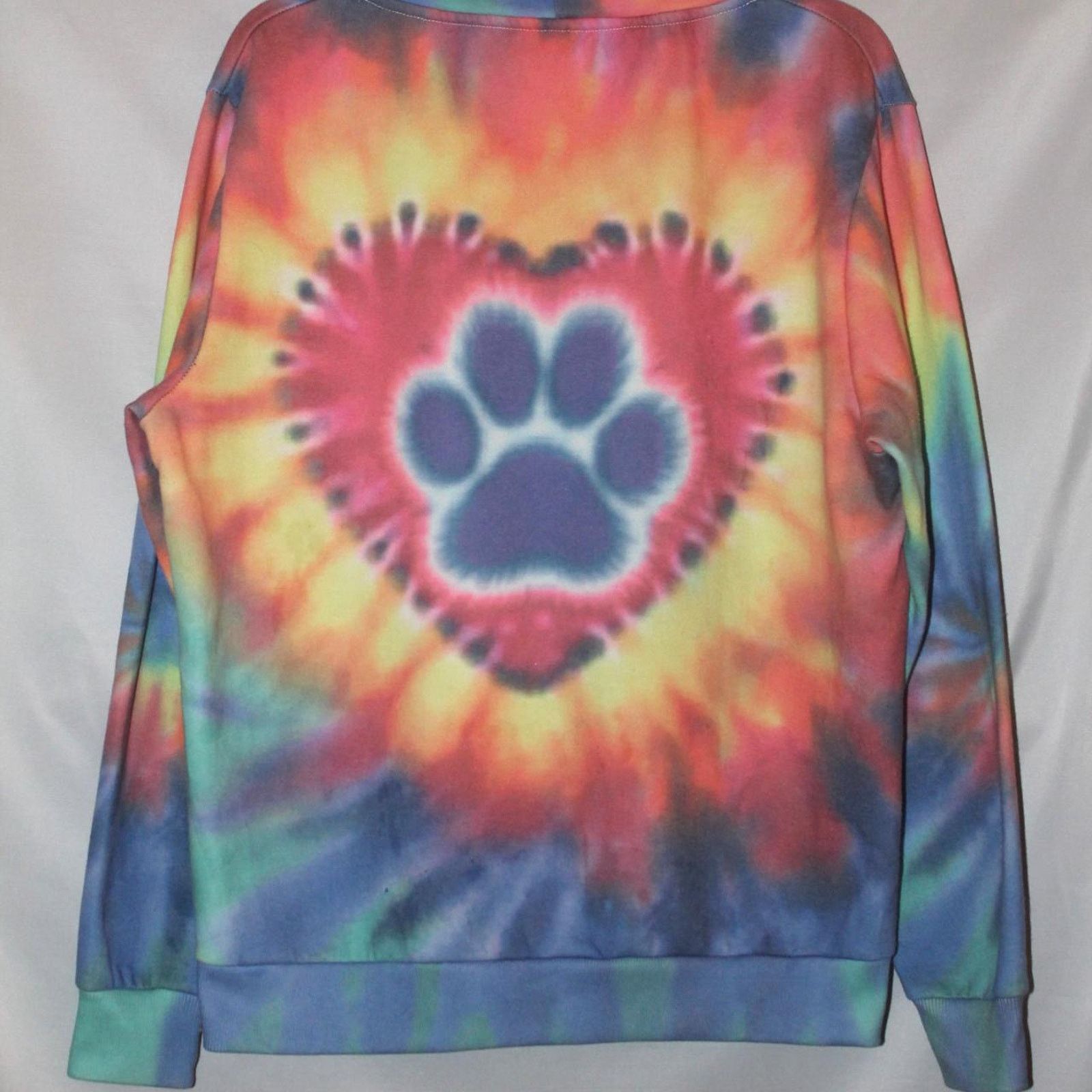 Other The Animal Rescue site tie-dye paw print hoodie - size L Size US L / EU 52-54 / 3 - 4 Thumbnail