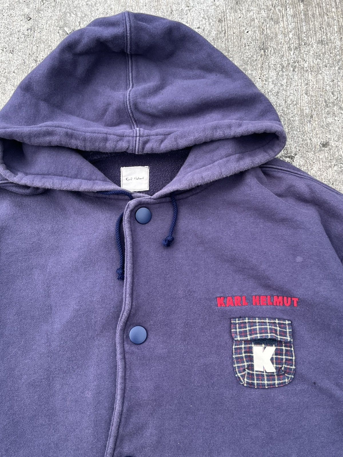 Karl Helmut Karl Helmut Pocket Patches Distressed Hoodie Size US M / EU 48-50 / 2 - 6 Thumbnail