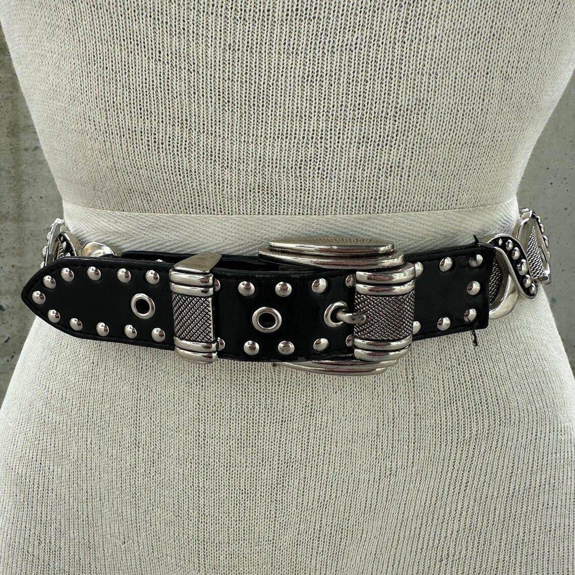 Other 80's Vintage Belt in genuine leather size 38 Size ONE SIZE - 1 Thumbnail