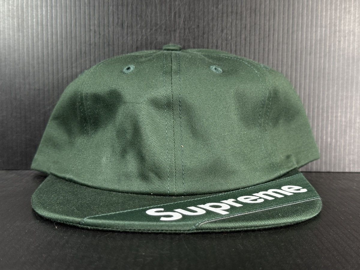 Supreme SUPREME SS18 VISOR BOX LOGO 6 PANEL D. GREEN HAT BRAND NEW Size ONE SIZE - 2 Thumbnail