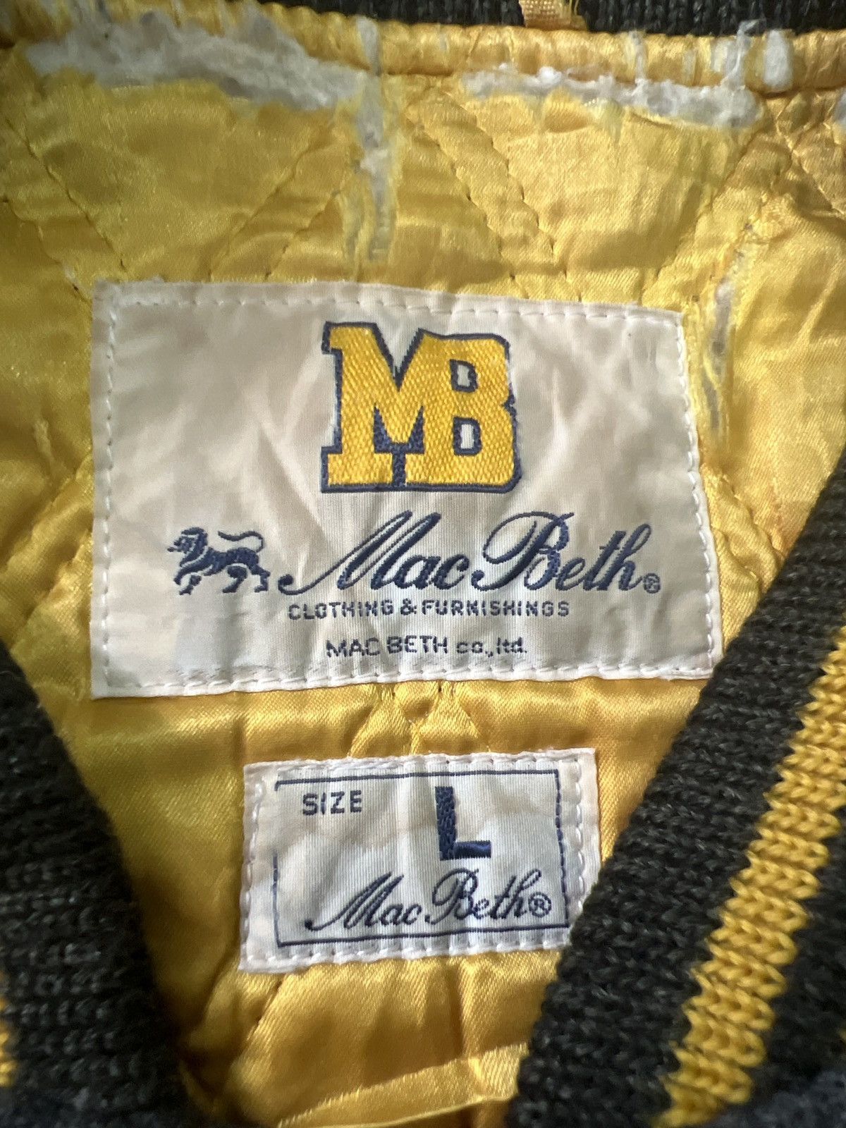 Leather × Macbeth Jacket VARSITY x MAC BETH Size US L / EU 52-54 / 3 - 4 Thumbnail
