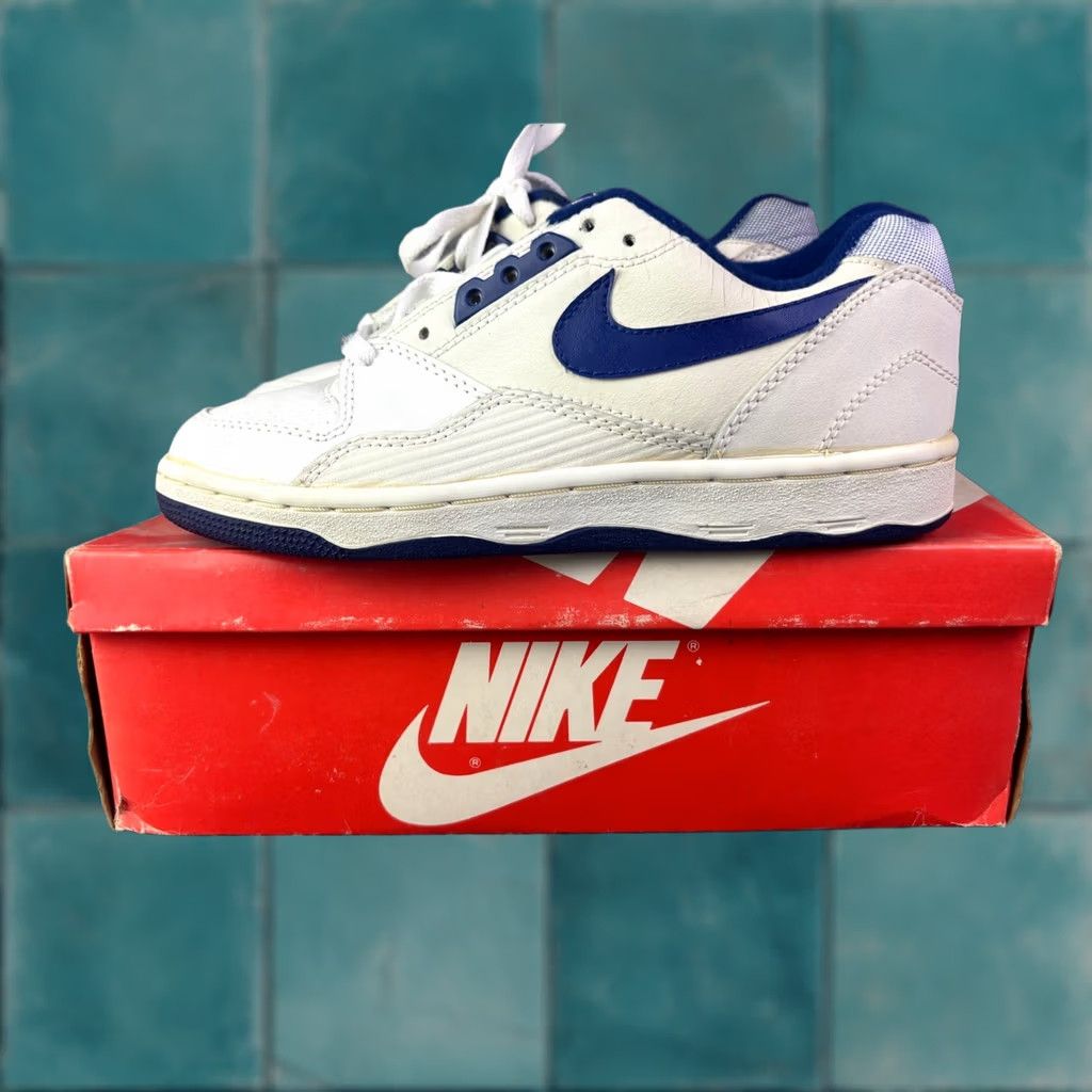 Nike VINTAGE Nike Quantum Force Low Basketball Shoes Mens 6 1989 890709-XC White Leather Low Top Rare Nike Mens Shoes Size US S / EU 44-46 / 1 - 1 Thumbnail