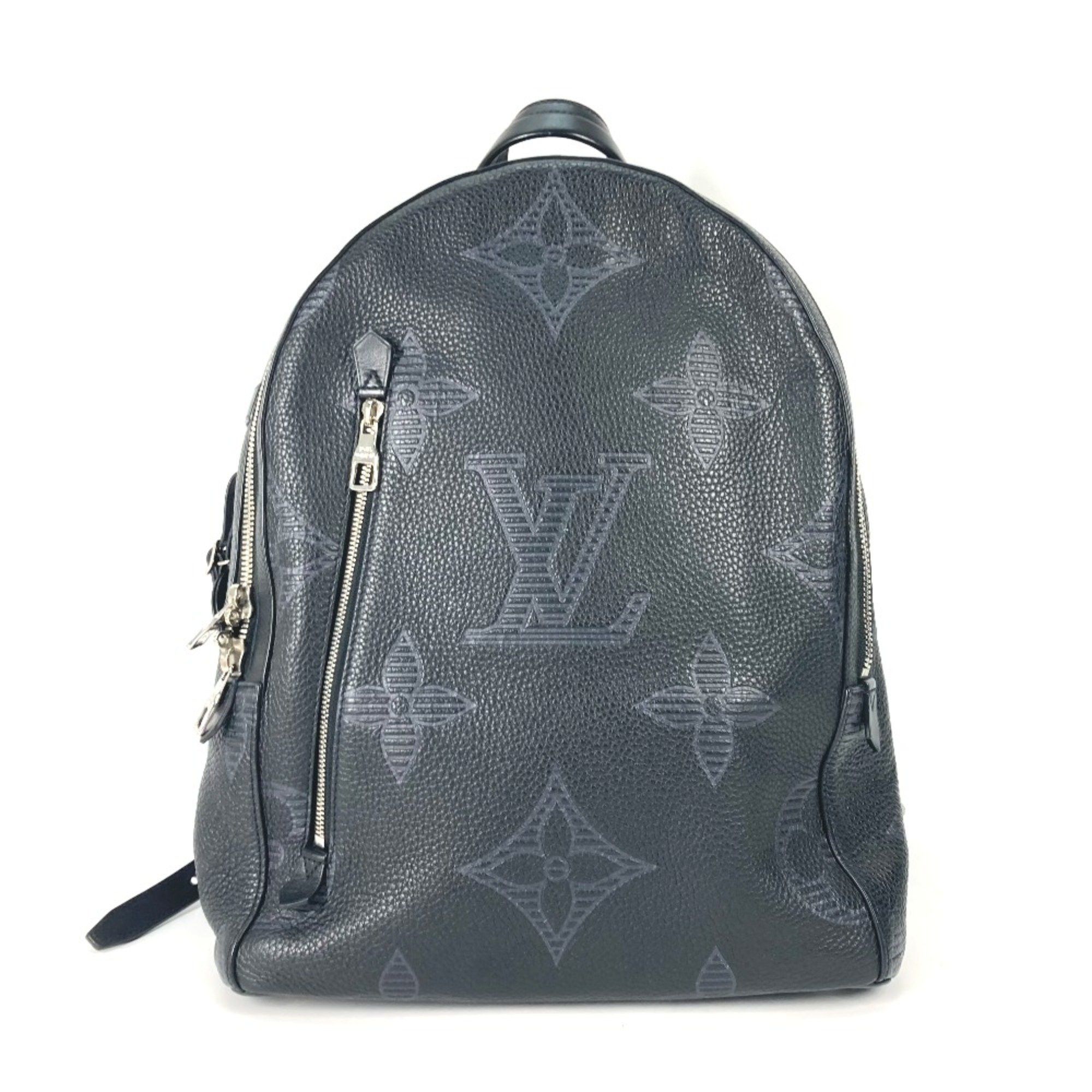 Louis Vuitton Louis Vuitton M57288 Monogram-Taurillon Clemence-Shadow Bag Backpack Black Size ONE SIZE - 1 Thumbnail