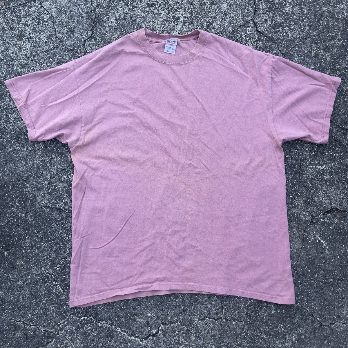 Anvil × Vintage Vintage 90s ANVIL Blank Salmon Shirt Size US XL / EU 56 / 4 - 1 Thumbnail