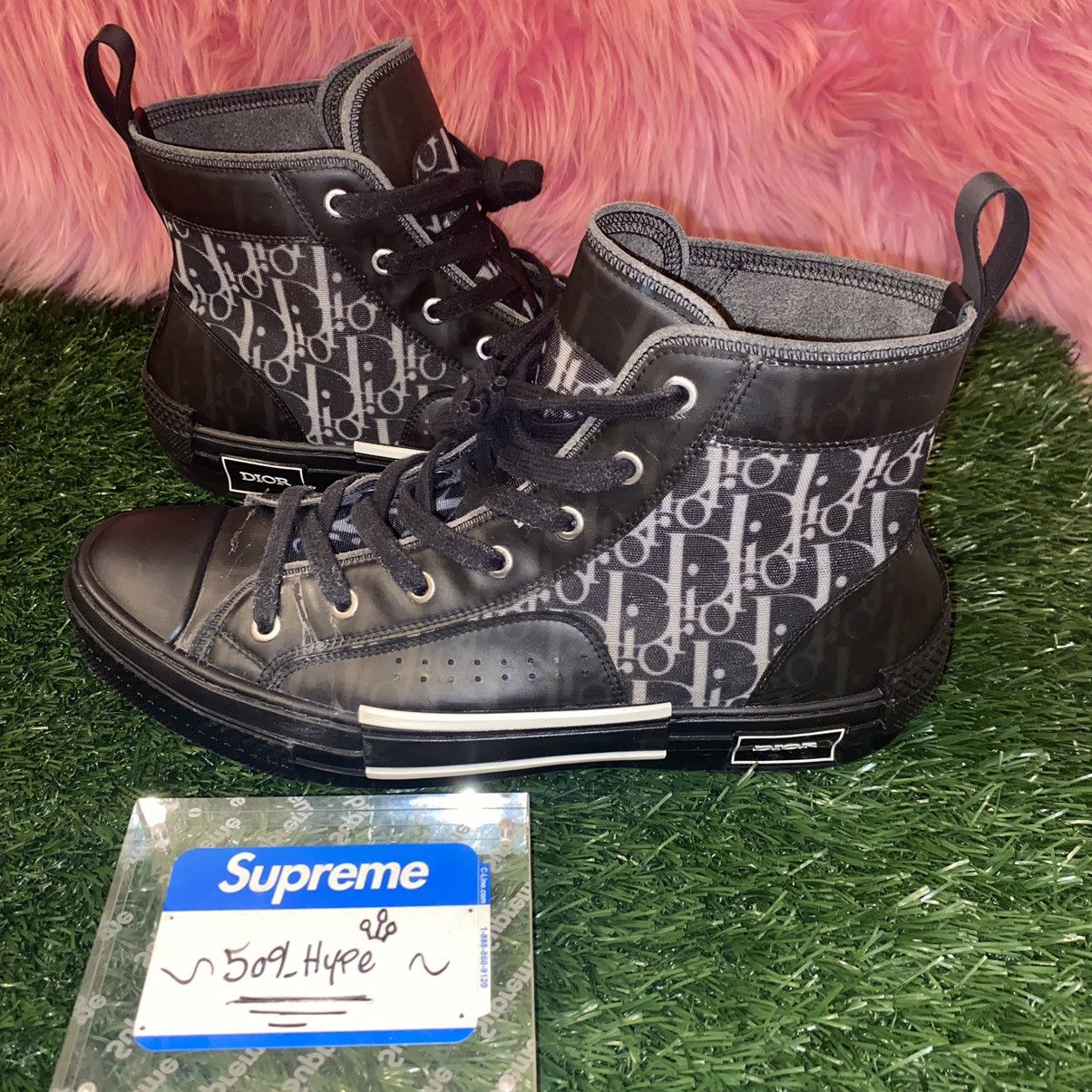Dior B23 High Top ‘Canvas Oblique Black’