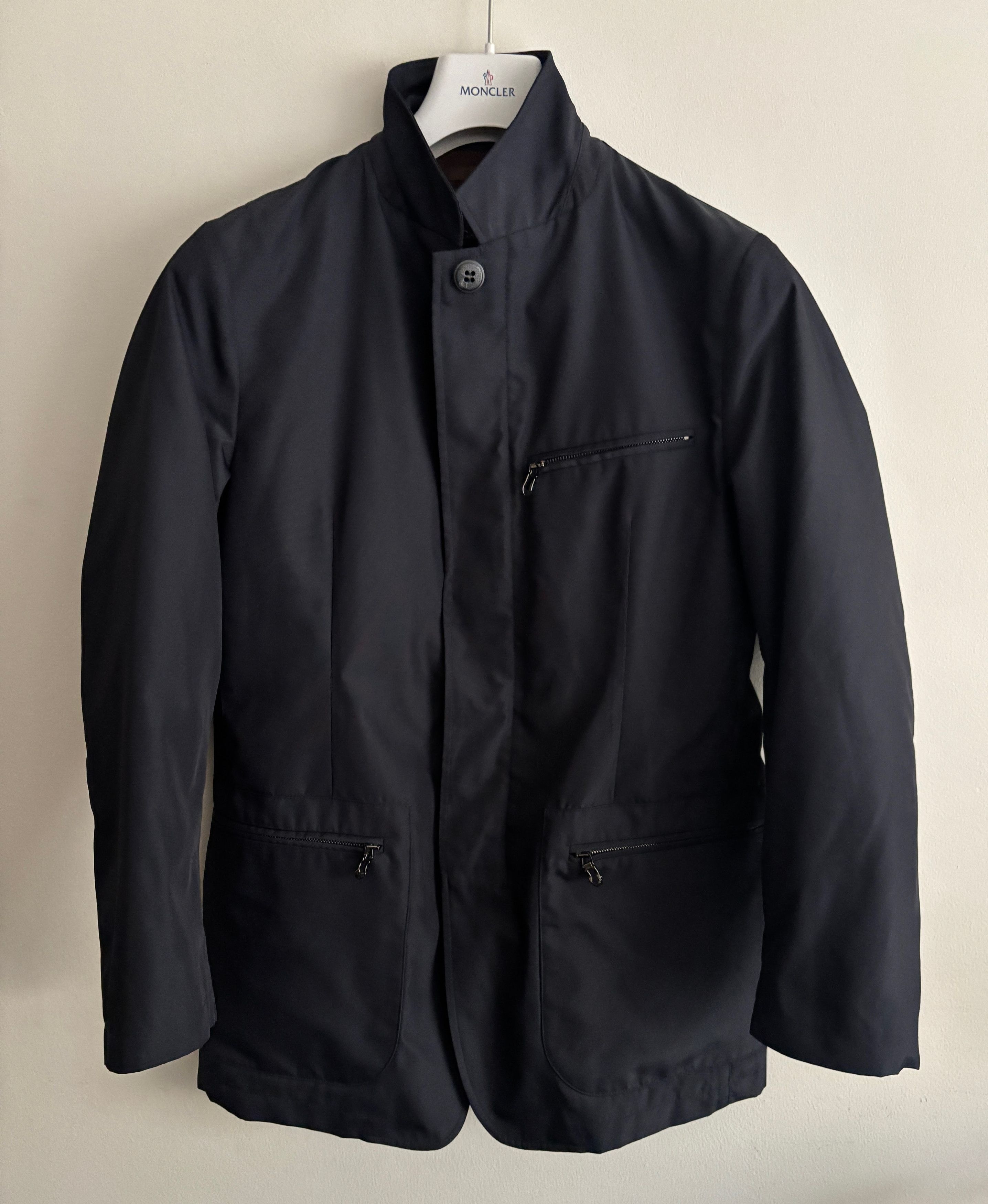 Canali $1600 Rain & Wind Tech Hybrid Zip Jacket/ Sport Coat Size US S / EU 44-46 / 1 - 14 Thumbnail