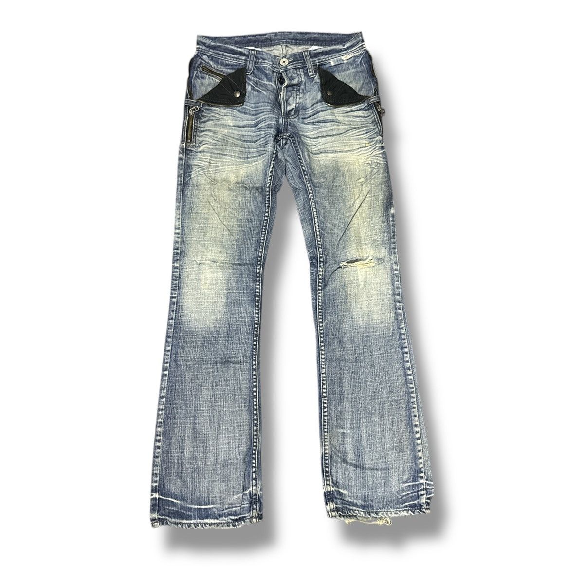 If Six Was Nine RUPERT DISTRESSED PUNK STYLE JEANS Size US 32 / EU 48 - 1 Thumbnail