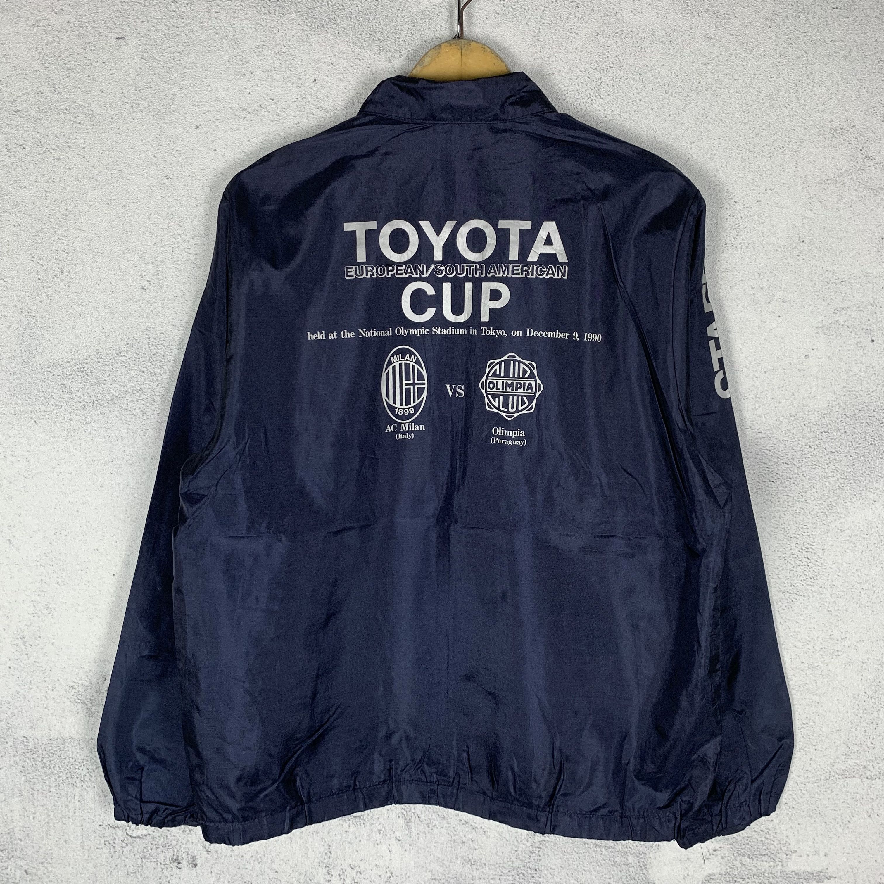 Adidas 1990 Adidas Toyota Cup AC Milan VS Olimpia Jacket Size US L / EU 52-54 / 3 - 1 Thumbnail