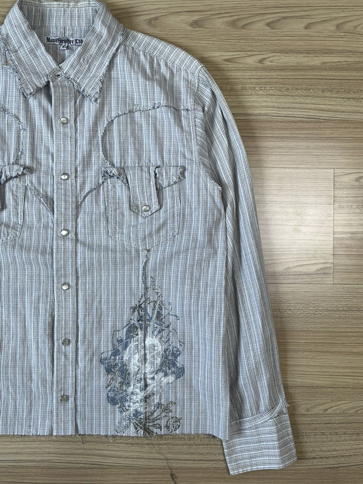 Japanese Brand Y2K Manchester LTD Long Sleeve Shirt Size US S / EU 44-46 / 1 - 8 Thumbnail