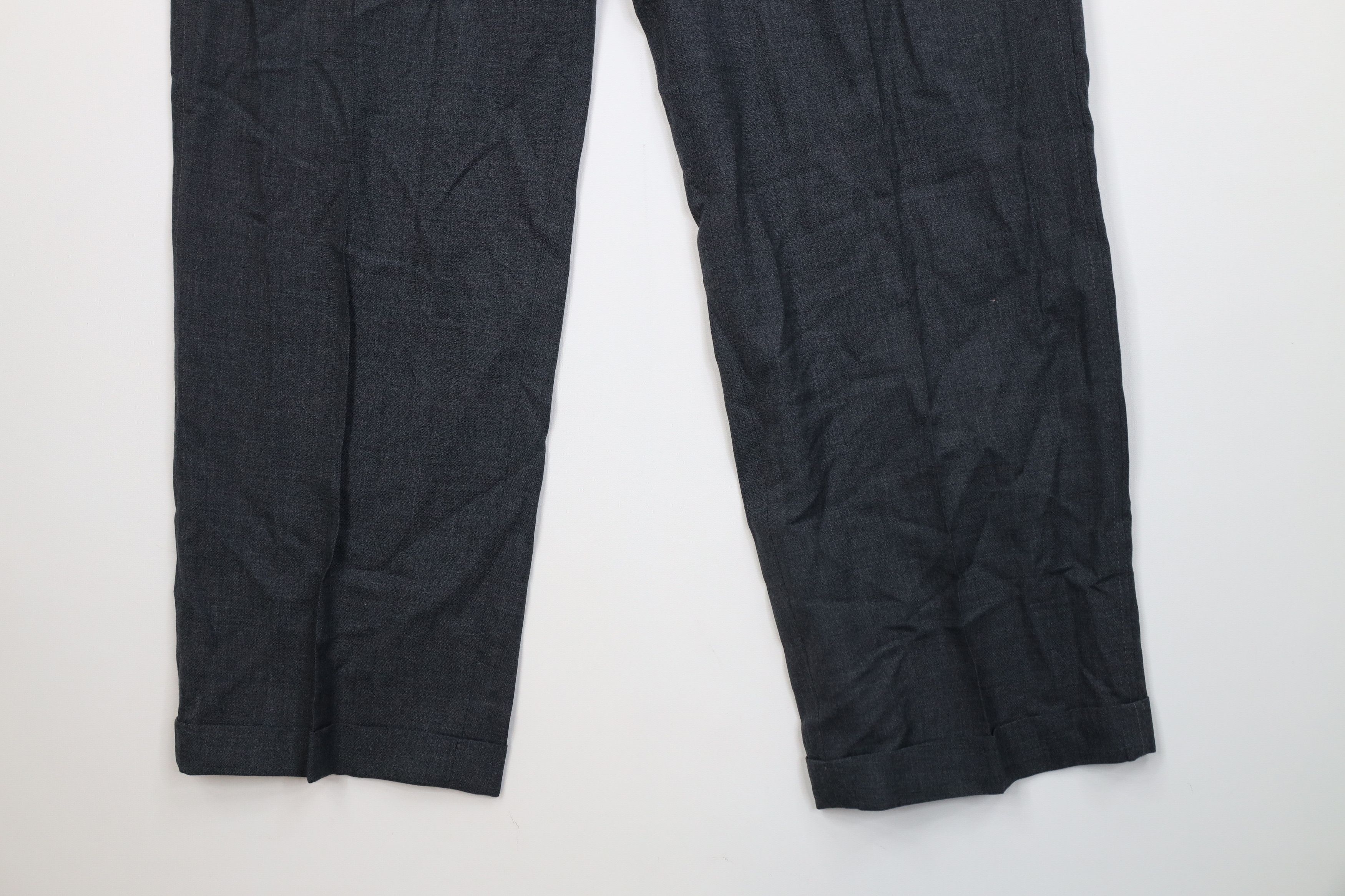 Lands' End Vintage 90s Lands End Wide Leg Chino Pants Heather Gray USA Size US 36 / EU 52 - 4 Thumbnail