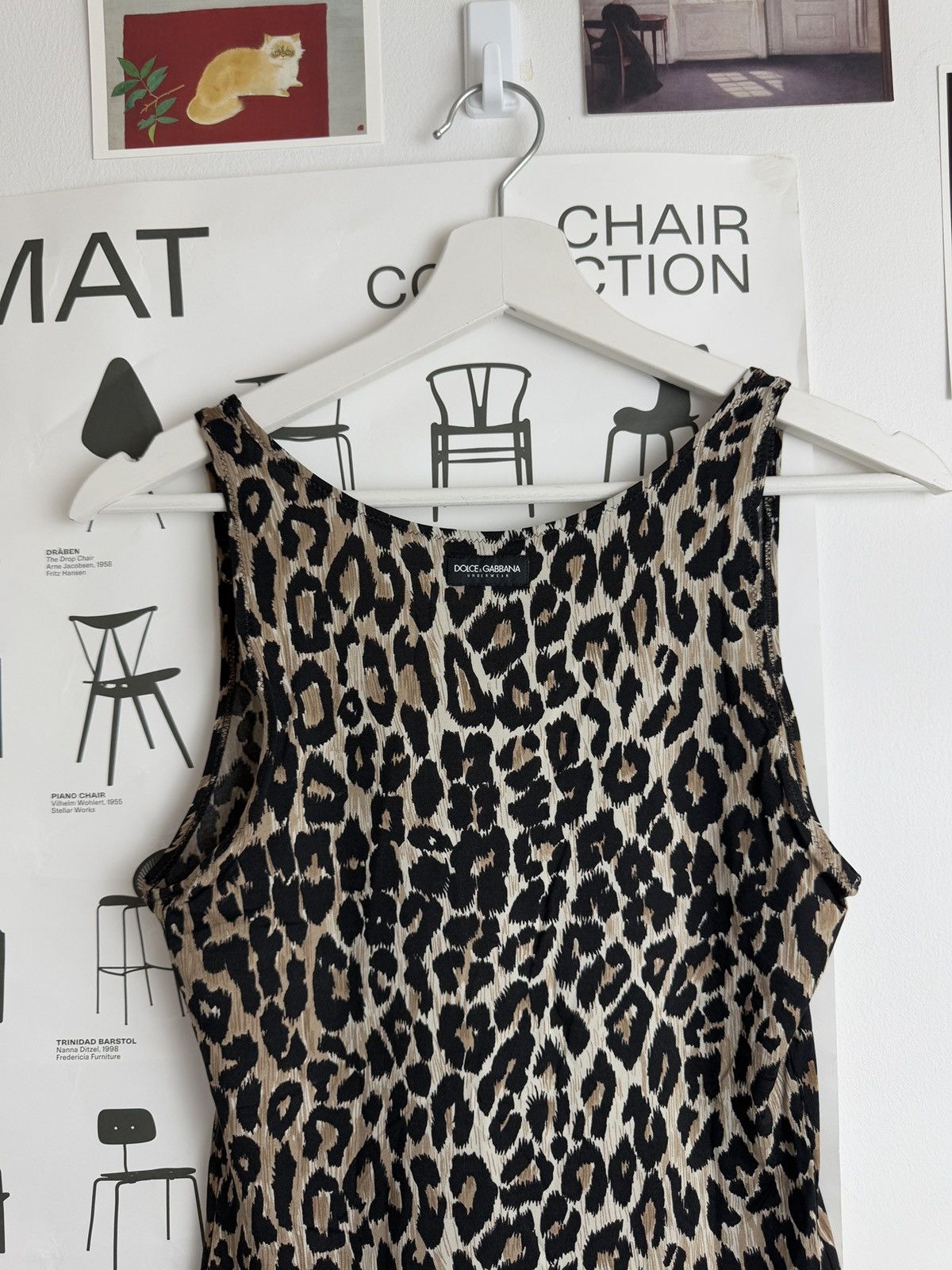 Dolce & Gabbana Vintage y2k Dolce & Gabbana leopard print tanktop coquette Size M / US 6-8 / IT 42-44 - 5 Thumbnail